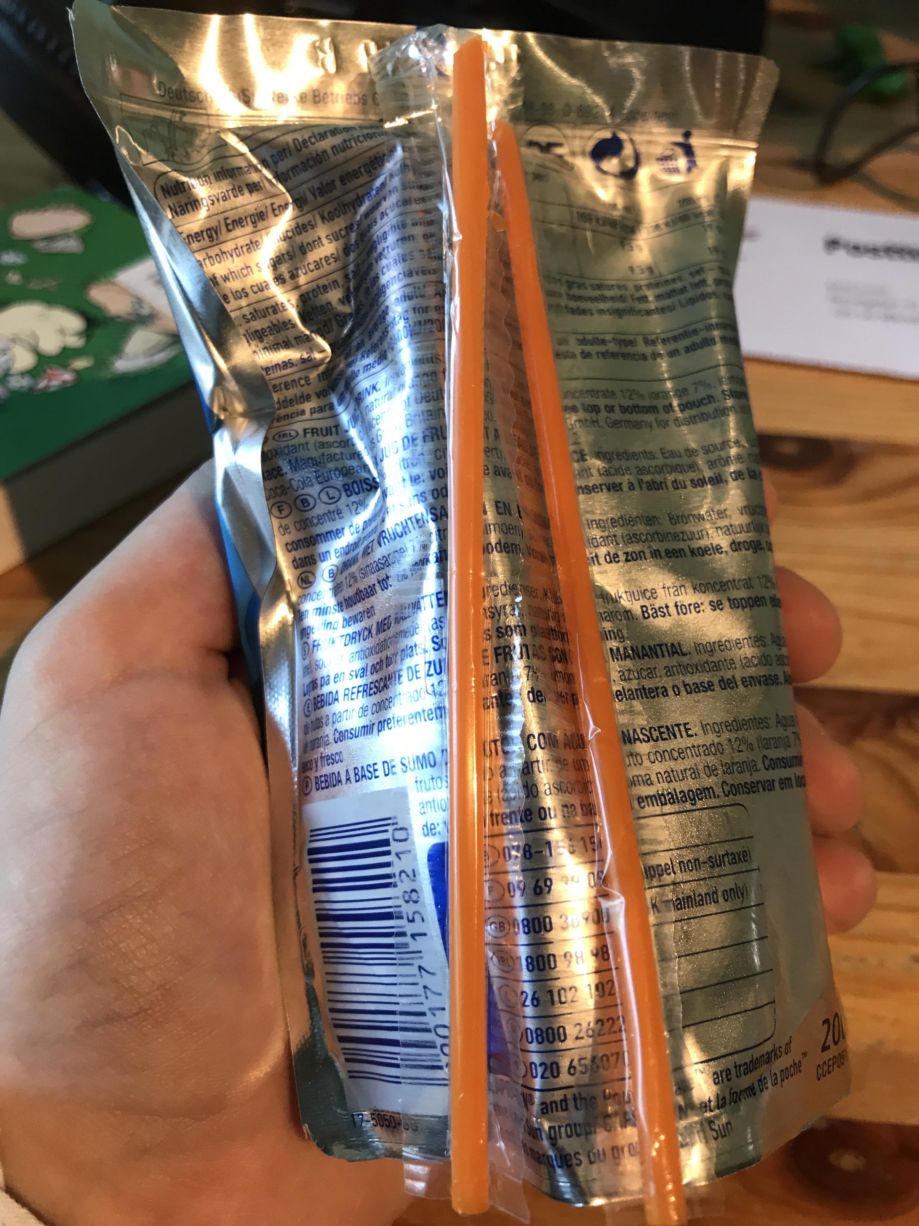 The two straws on this CapriSun r/mildlyinteresting