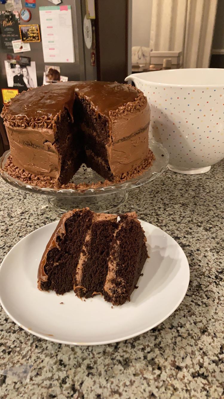 Chocolate Sea Salt Caramel Cake. On decorating I tried and therefore