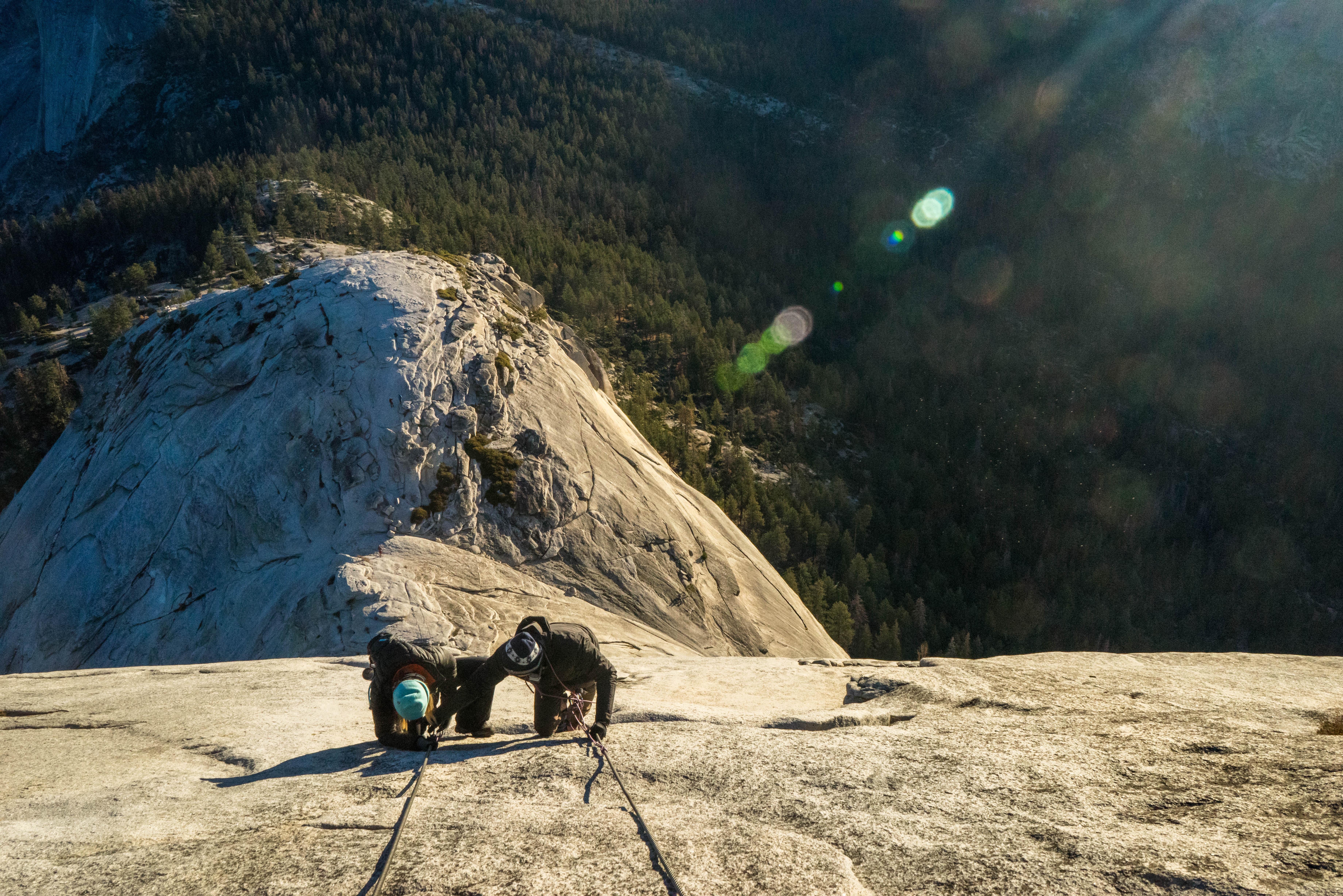 Half Dome with the cables down! r/Outdoors