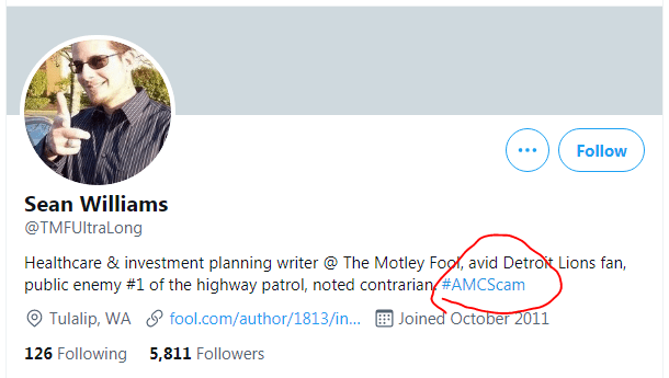 AMC AMCSCAM...WTF?? Sean Williams, from Motley Fool