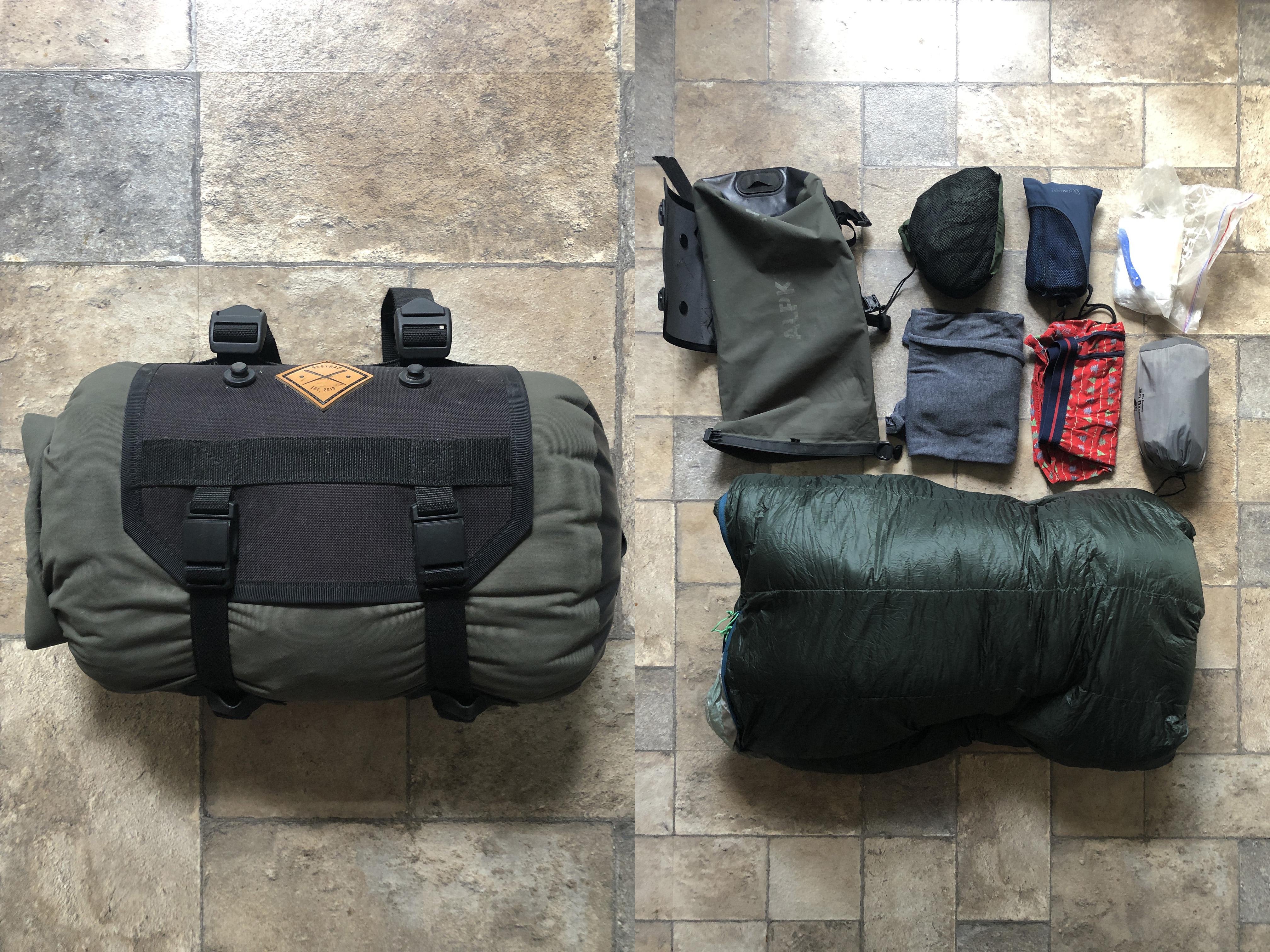 Got a new sleeping bag and super pleased with my new sleeping setup