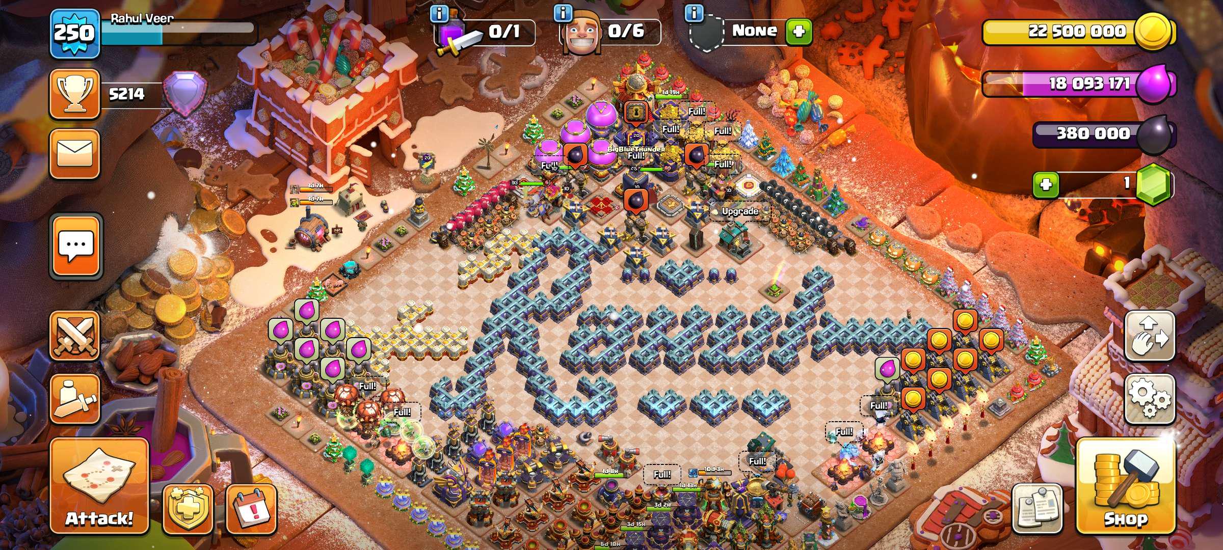 Any reference to write name with walls r/ClashOfClans