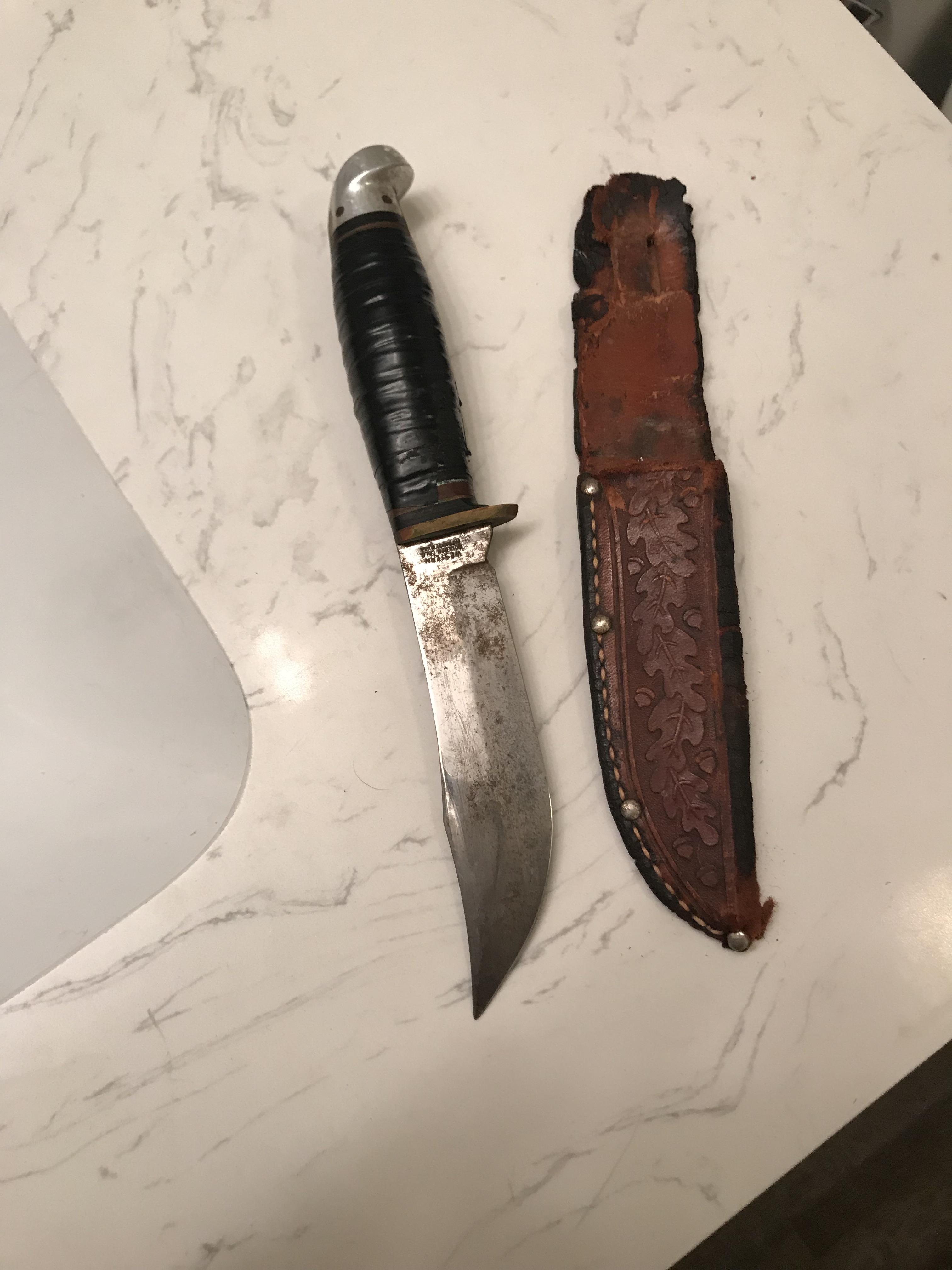 Found this old knife in my house. The only markings on the blade are