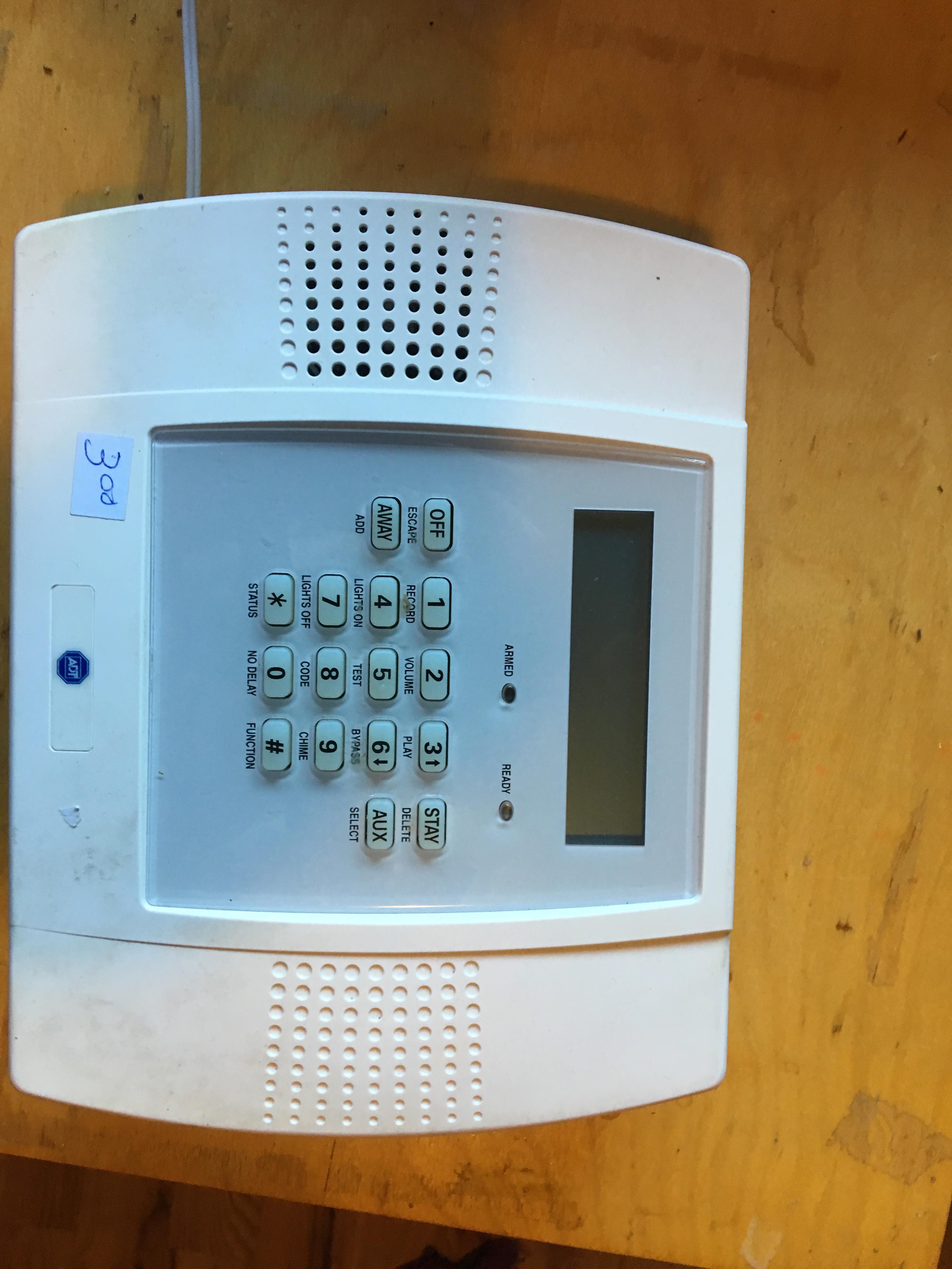 lynx plus (Honeywell) alarm. I got this used and don't have master