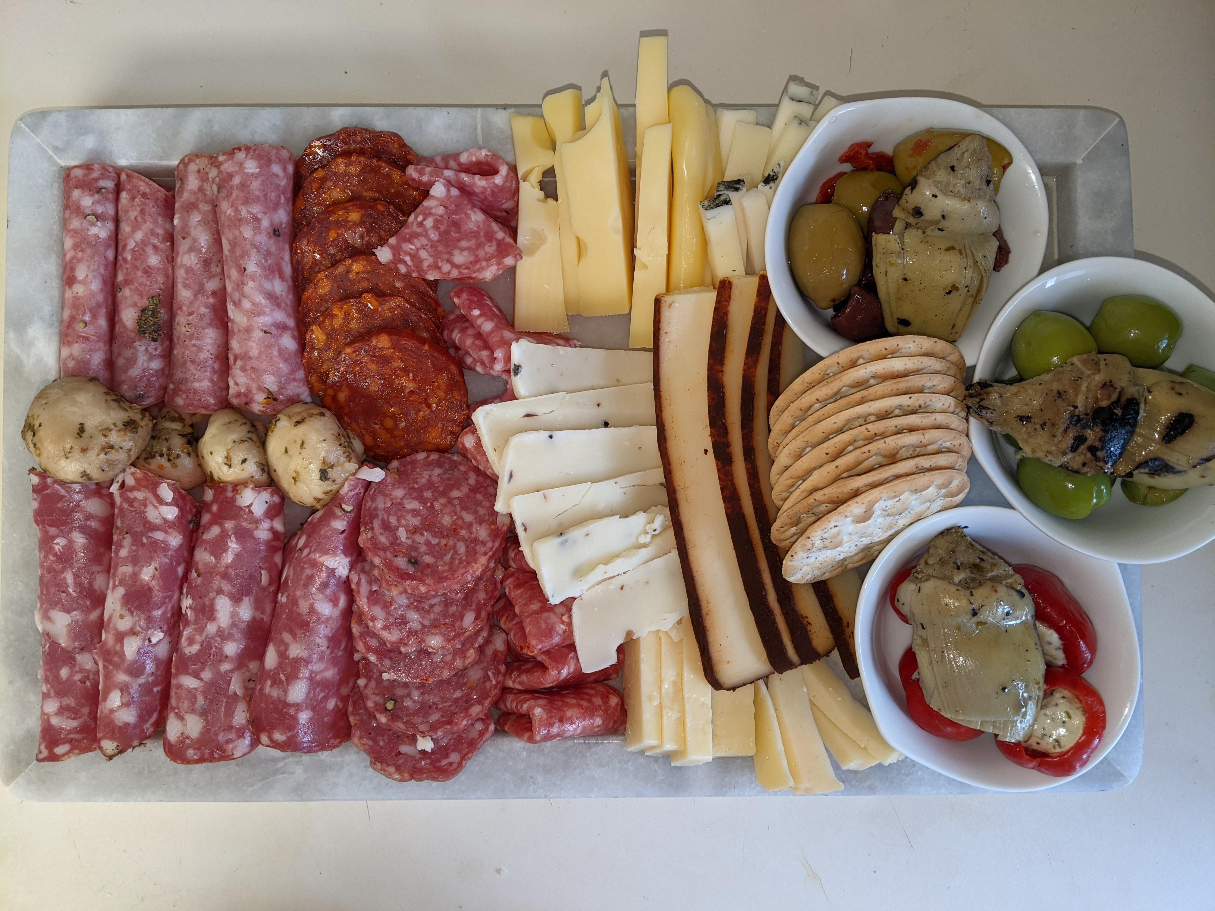 100 Costco Charcuterie (Columbus Salame Sampler, Mediterranean Tapas