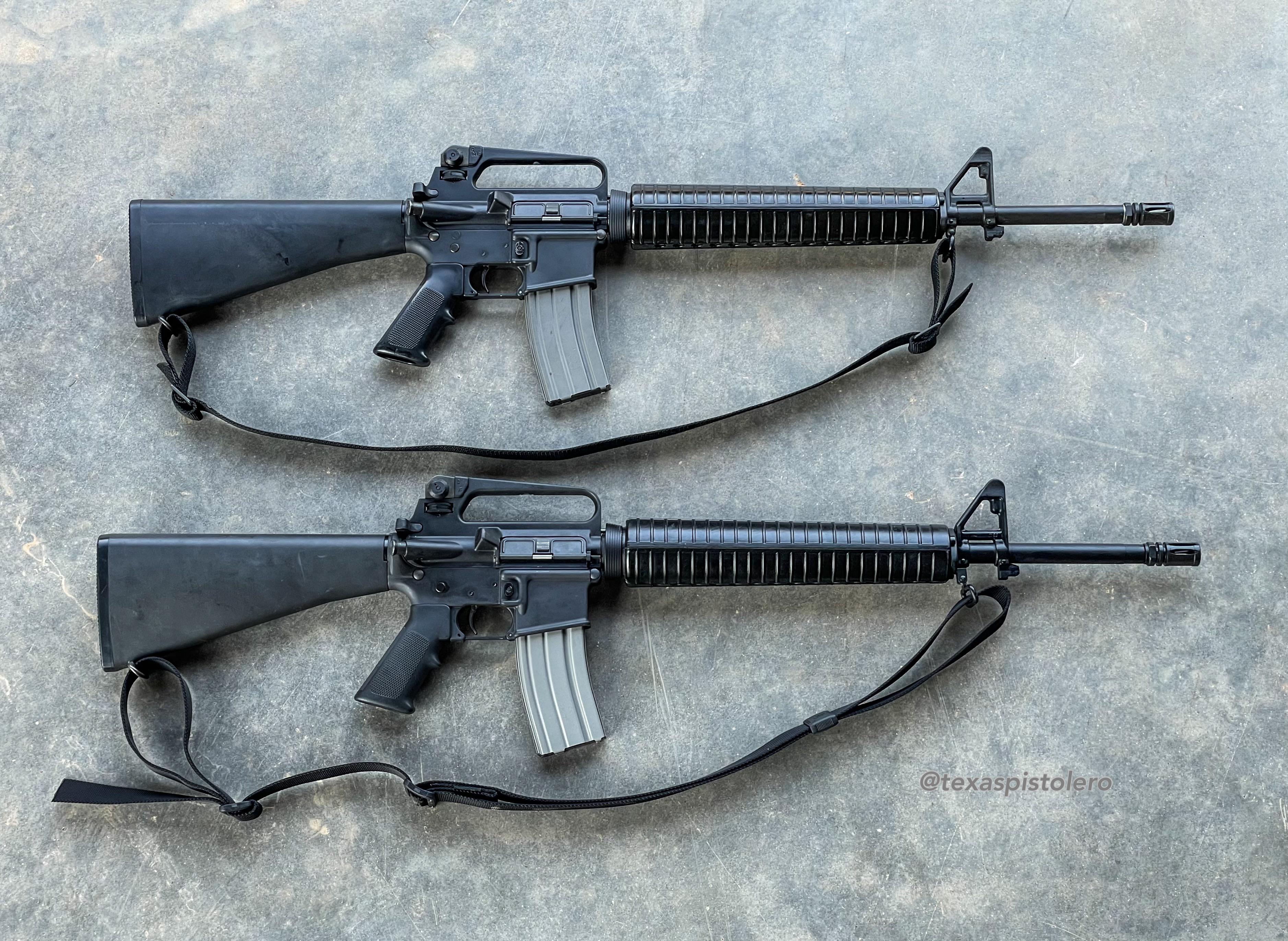 Colt AR15A2 (M16A2 spec) and Colt Match Target HBAR (DCM spec) r/RetroAR