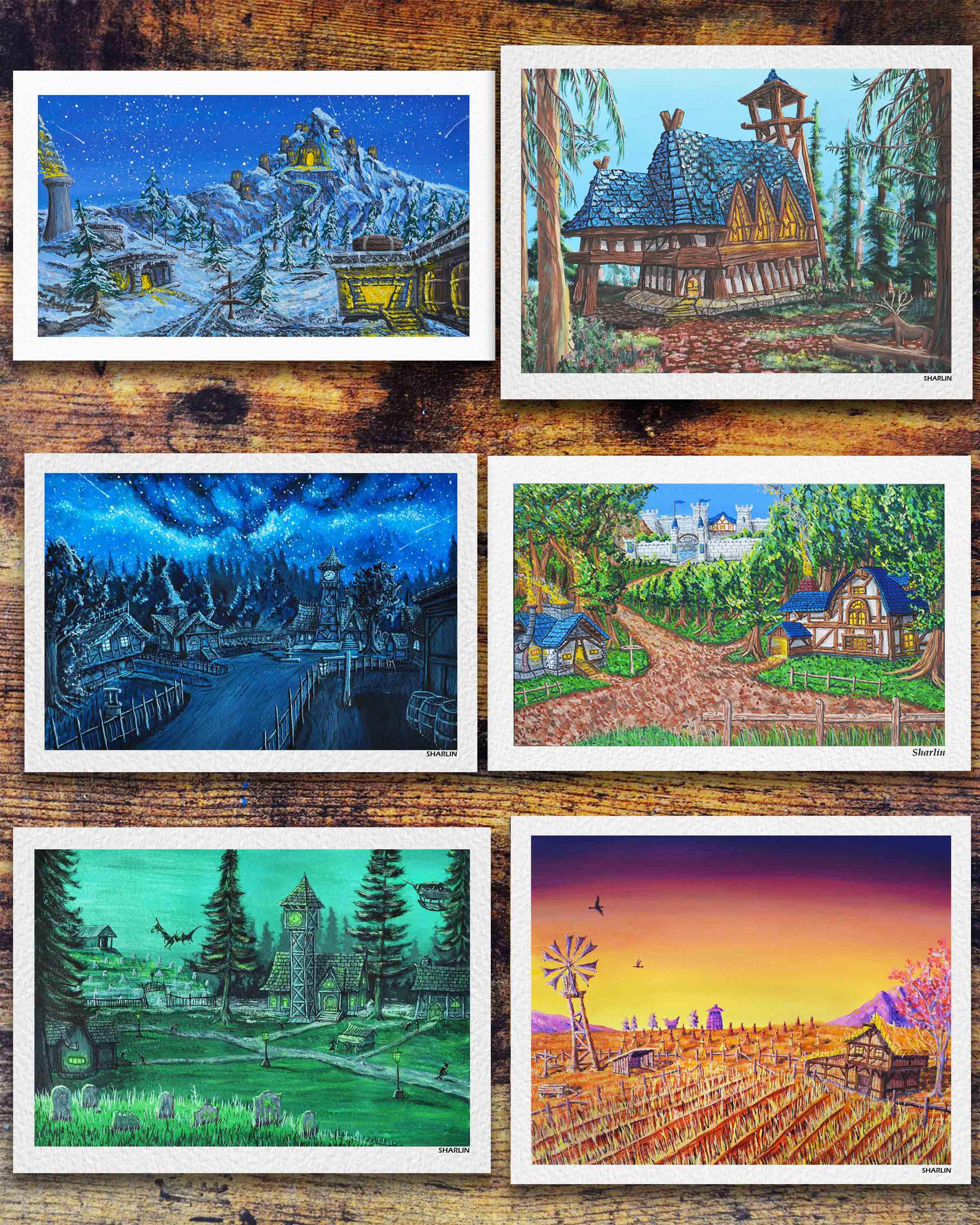 [OC]Spent great times last year painting a few of my favorite WoW spots