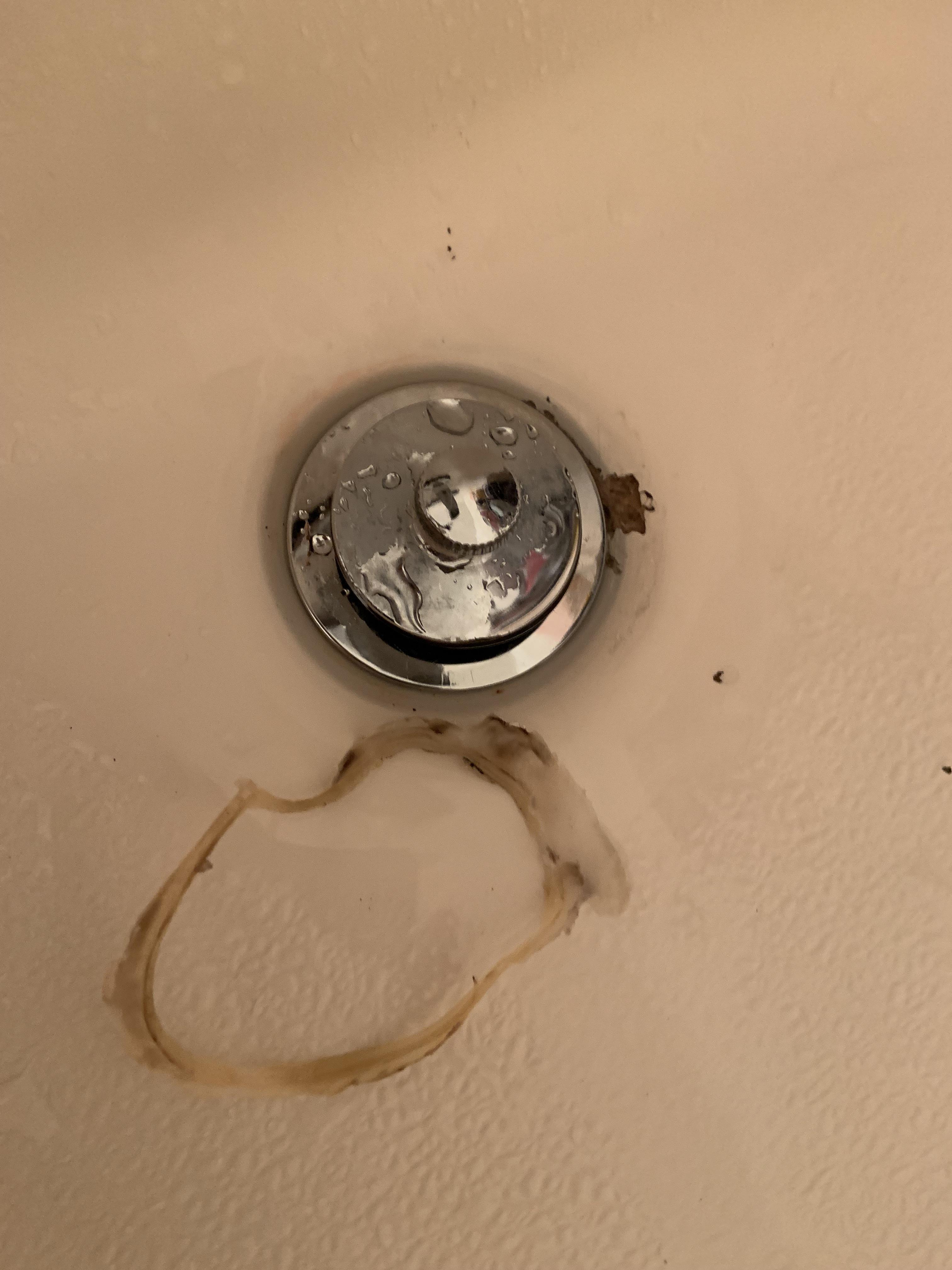 Apartment tub/shower drain—should I be concerned? Details in comments