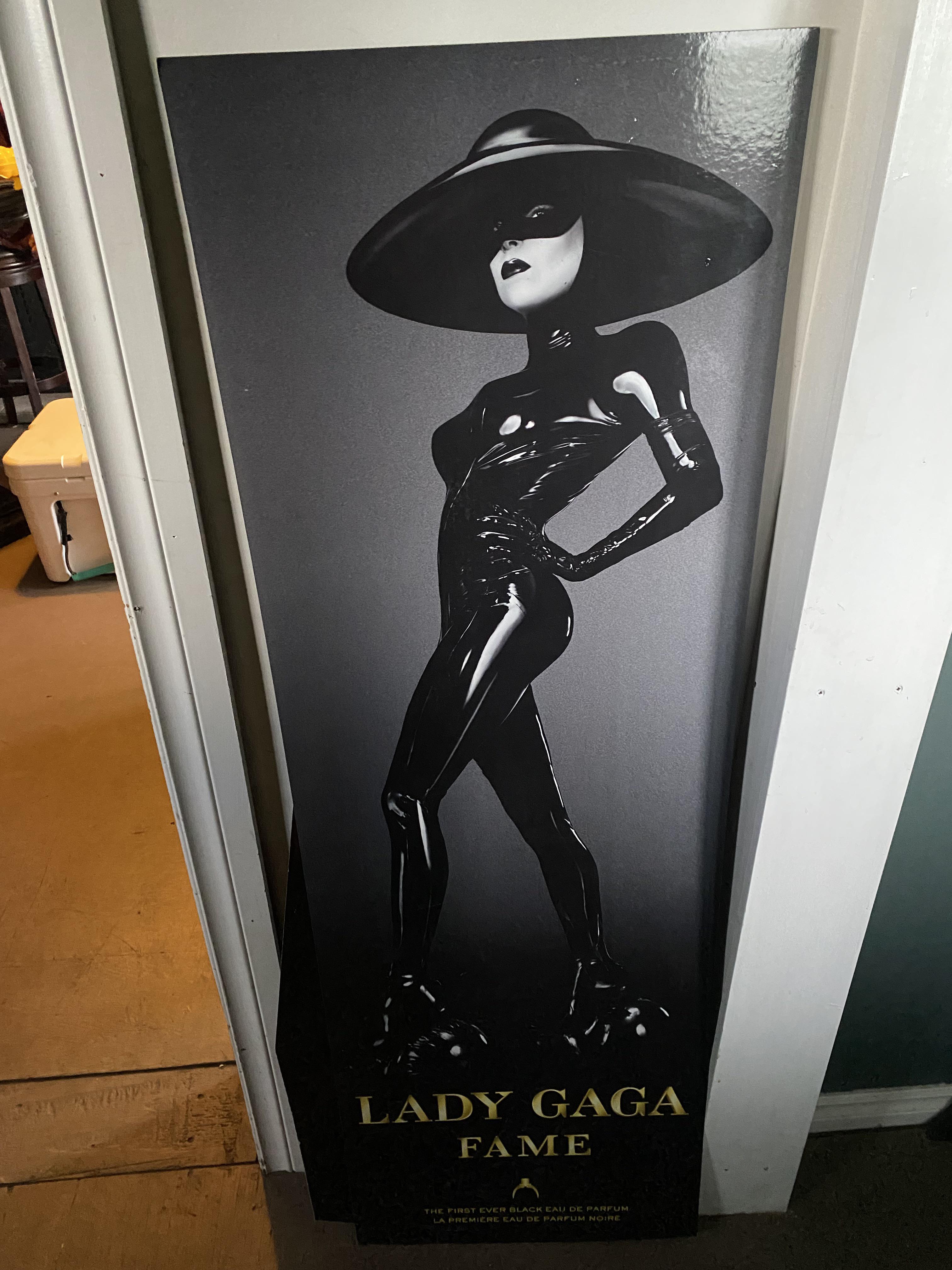 Found this stand up cardboard cutout of Lady Gaga I got from a store
