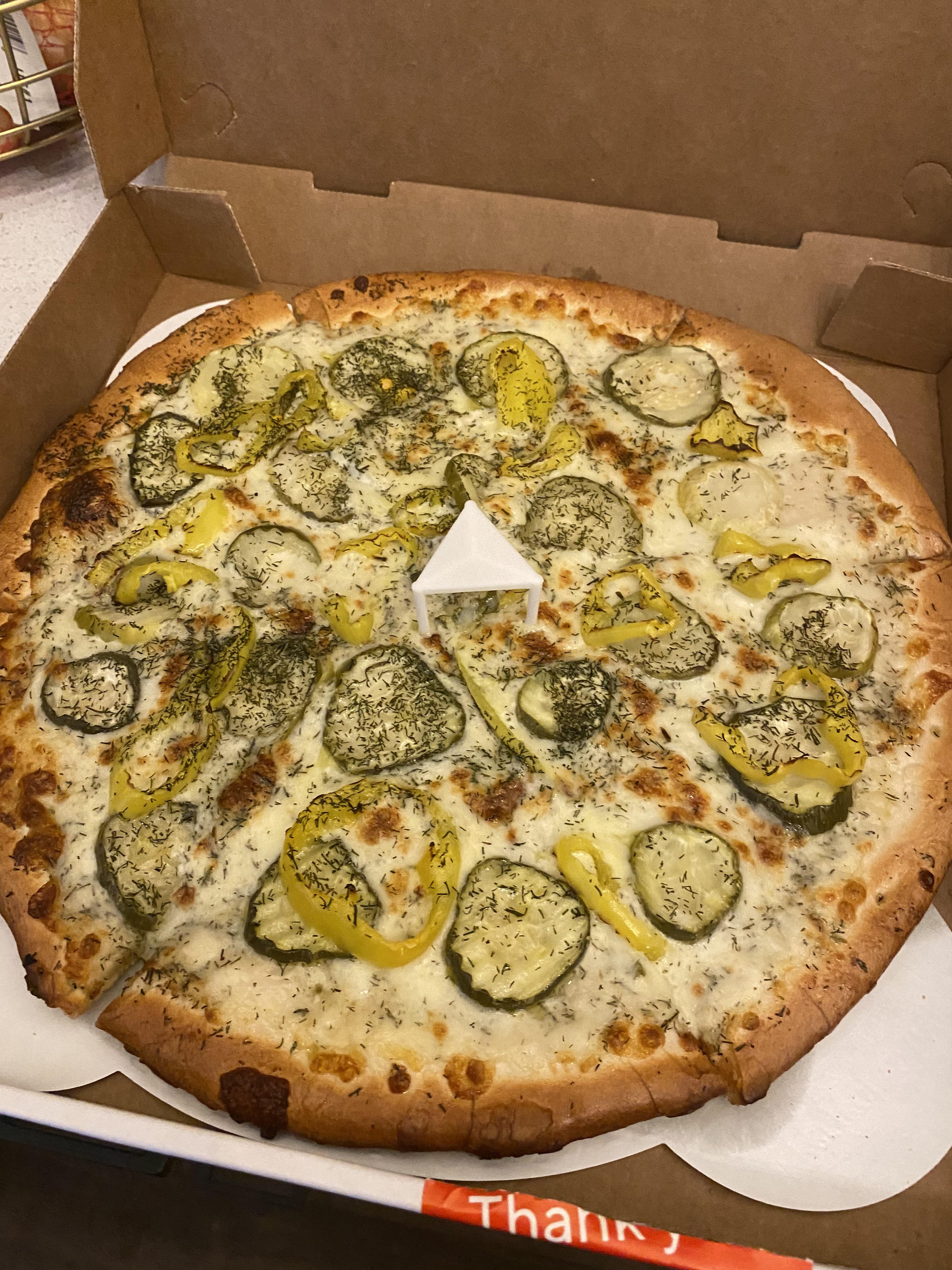 Finally had the Dill Dough pizza from Guys Deli kansascity
