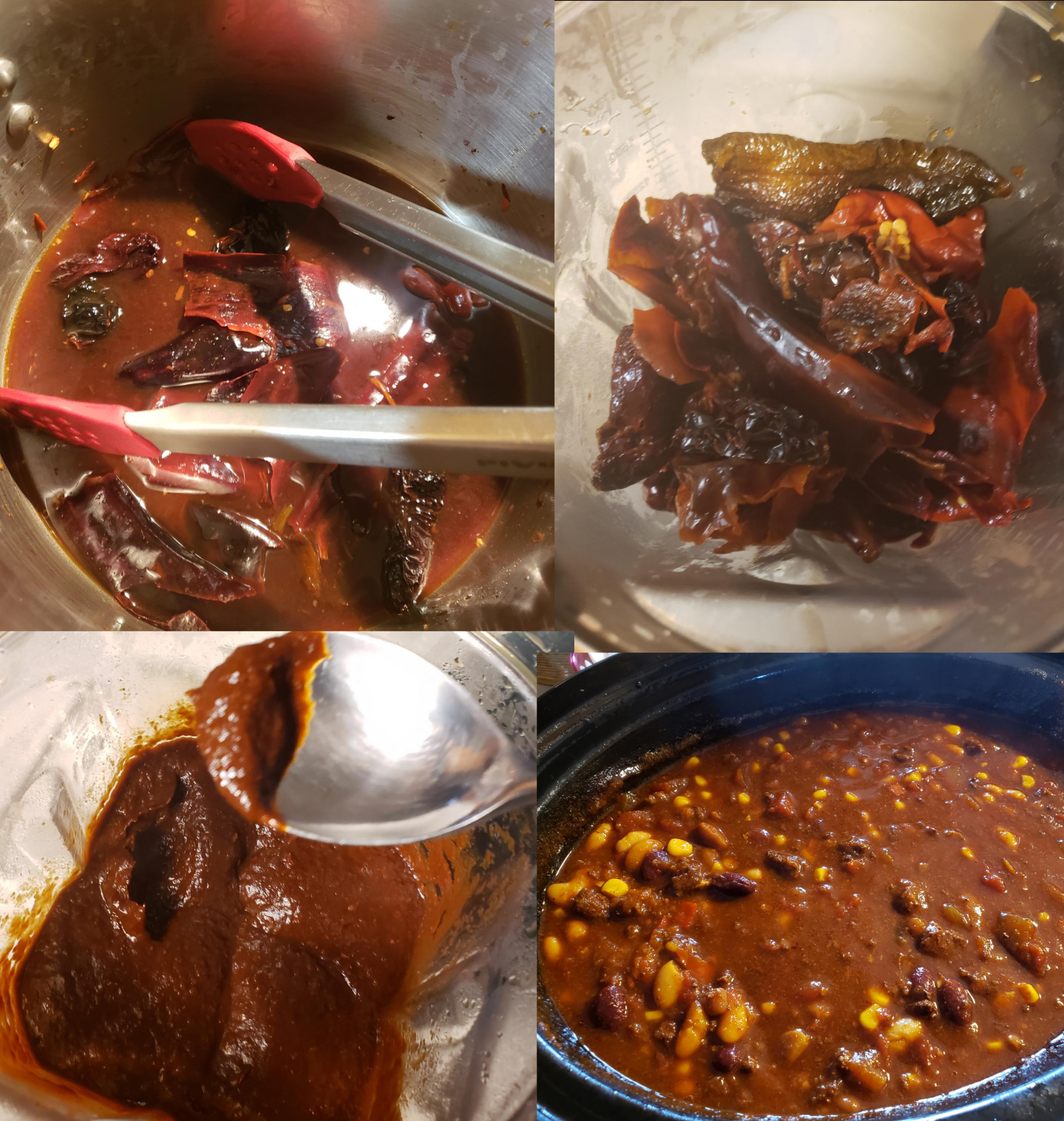 Chili Sauce from Dried Guajillo, Ancho, Jalapeno, Aleppo and Chipotles