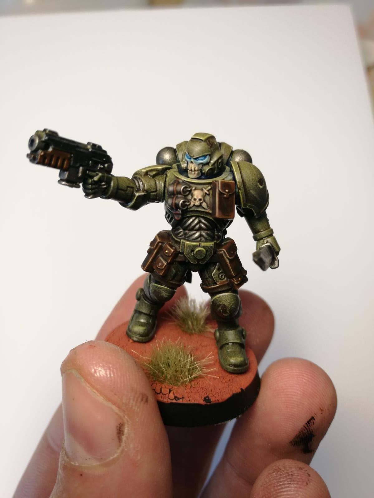 Challenge of the day thin your paint, test scheme for shadowspear