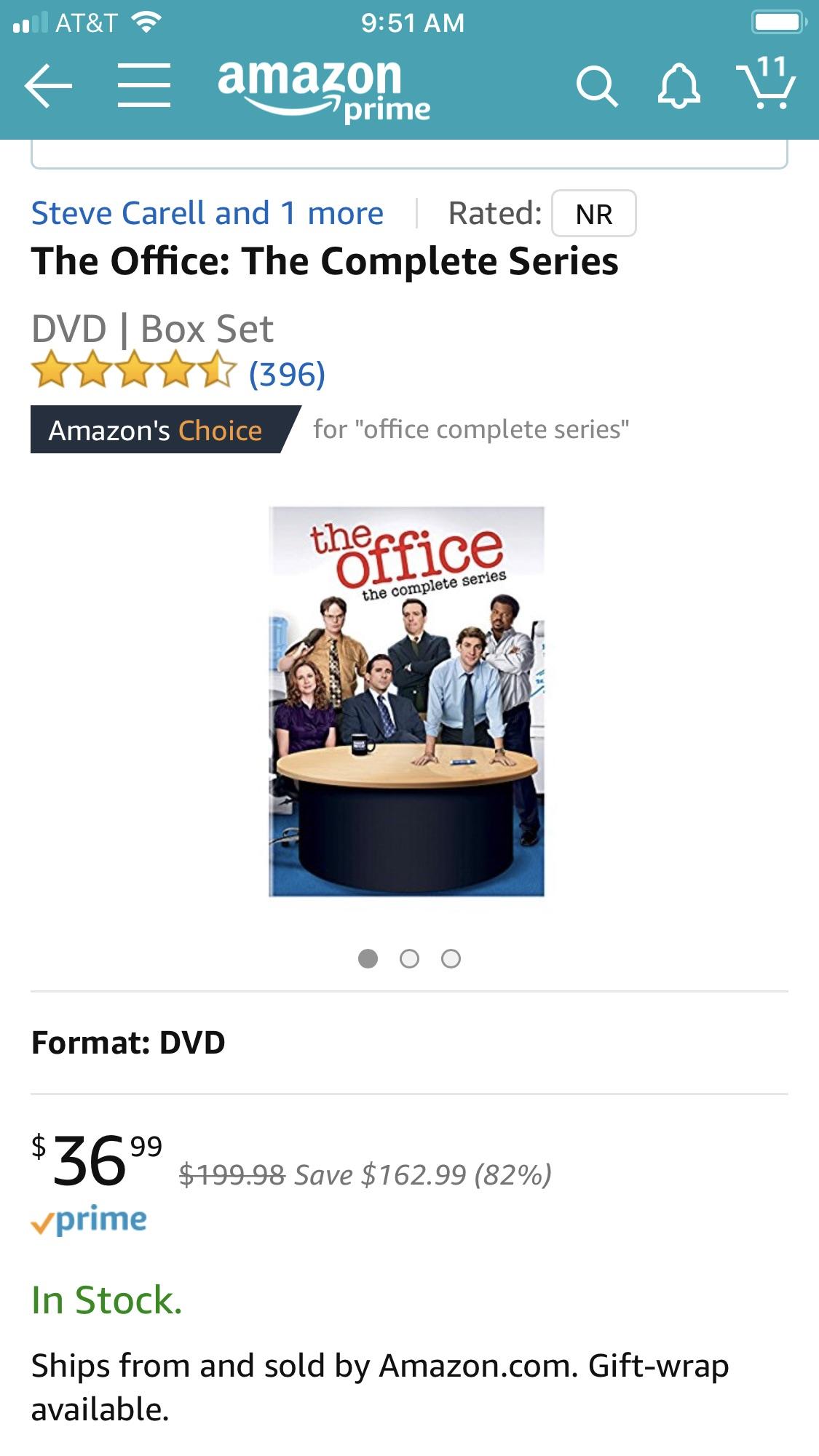 Office Complete Series is 82 off on Amazon Prime right now r