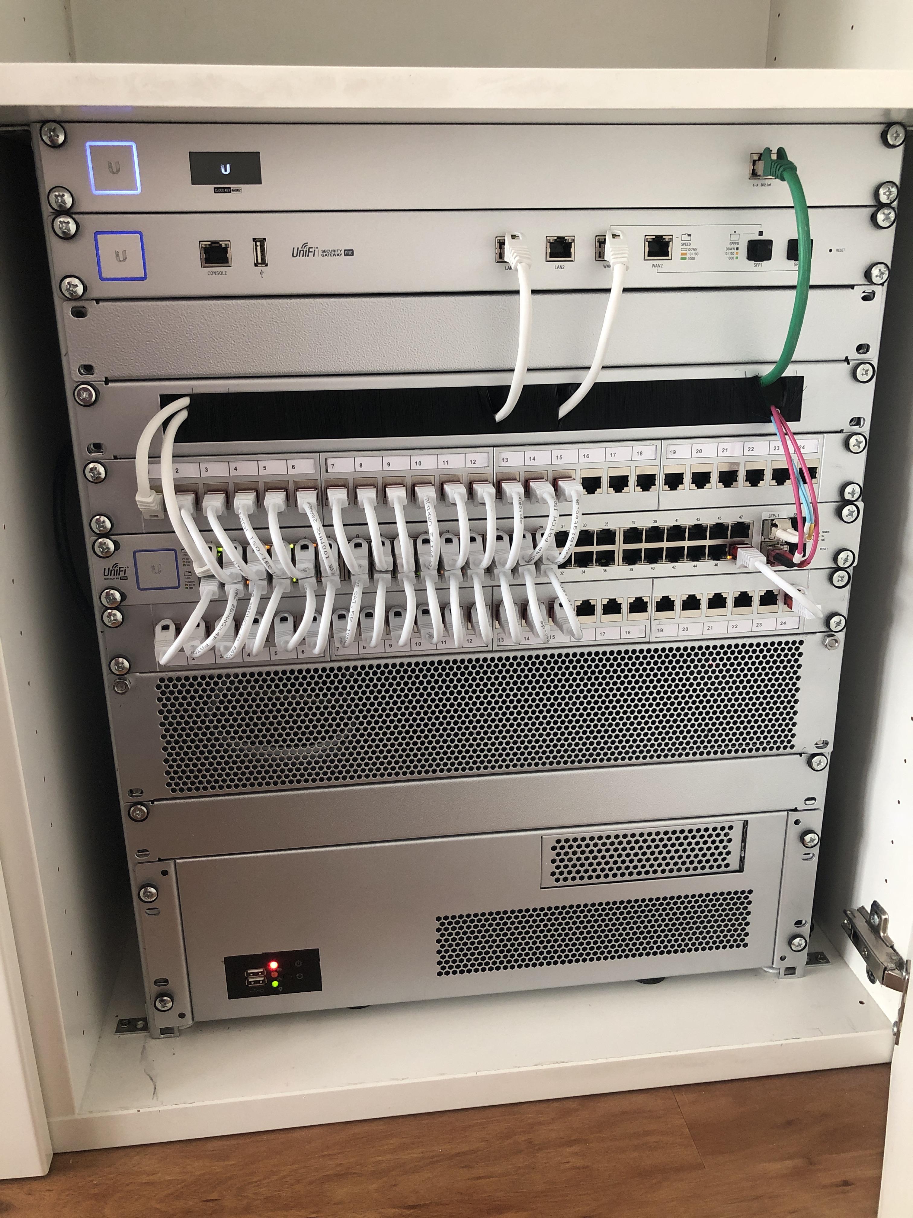 Apartment Rack Rebuild in an IKEA besta /w glass front door option. All