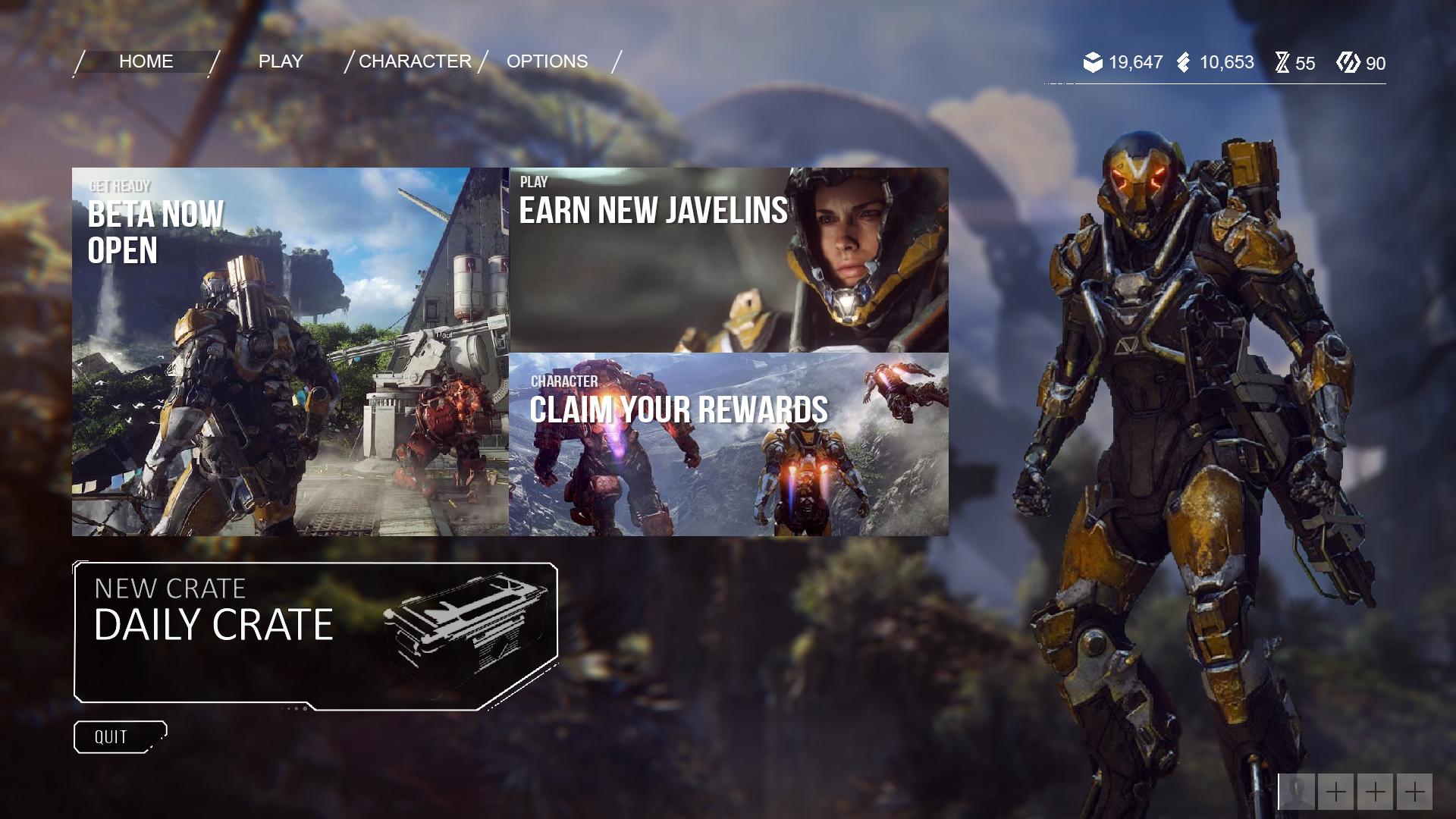 ANTHEM Main Menu [Concept] r/AnthemTheGame