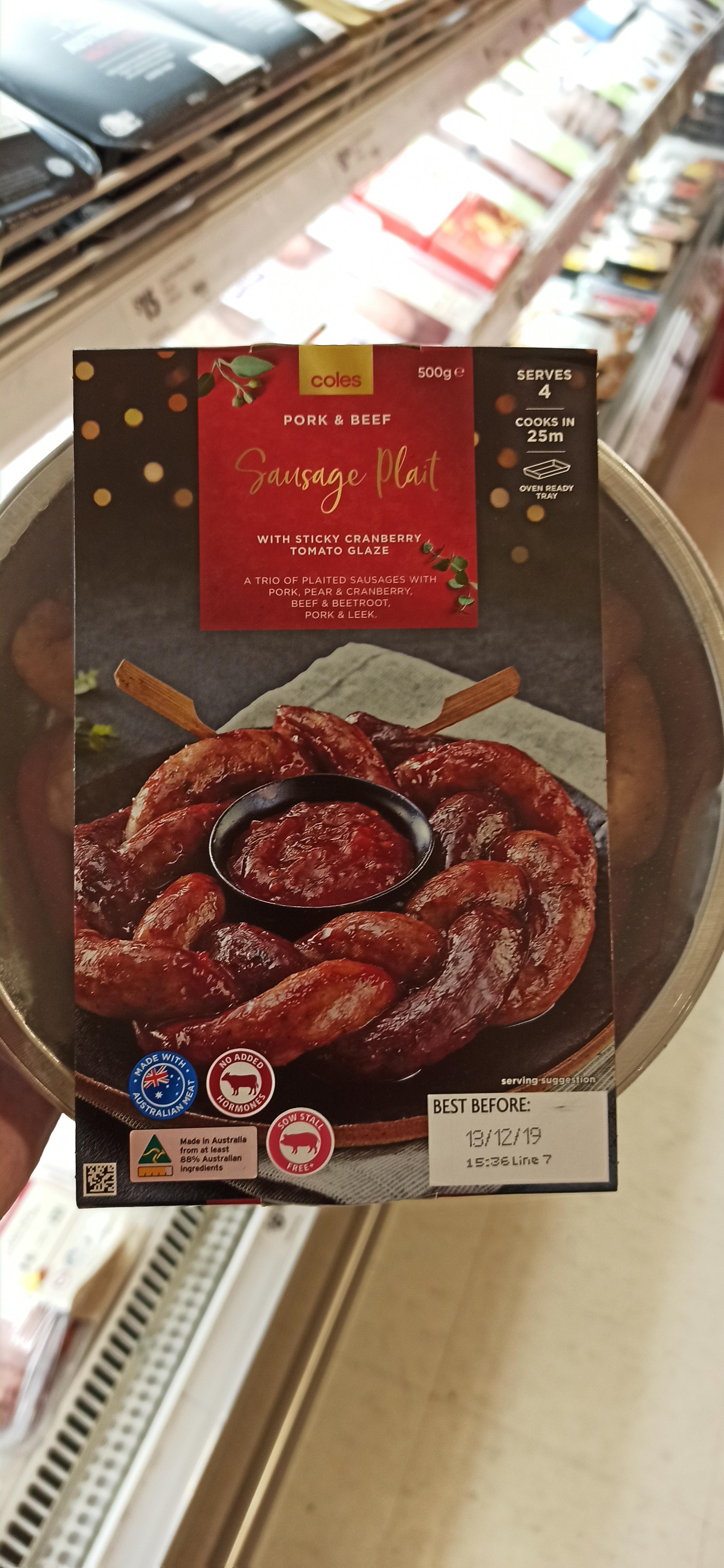 Sausage wreath! Just what I was missing, thanks Coles r/melbourne