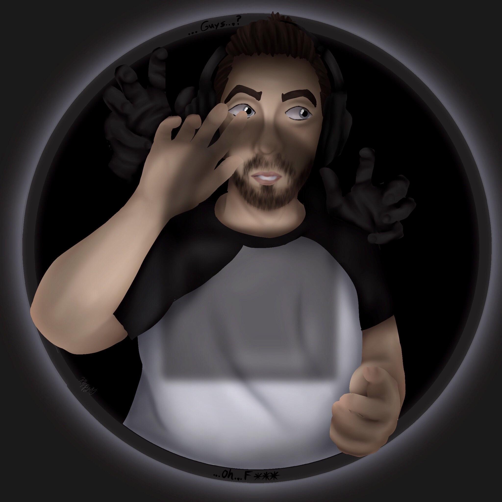 Was watching Jack play Phasmophobia and had to draw him 3 (especially