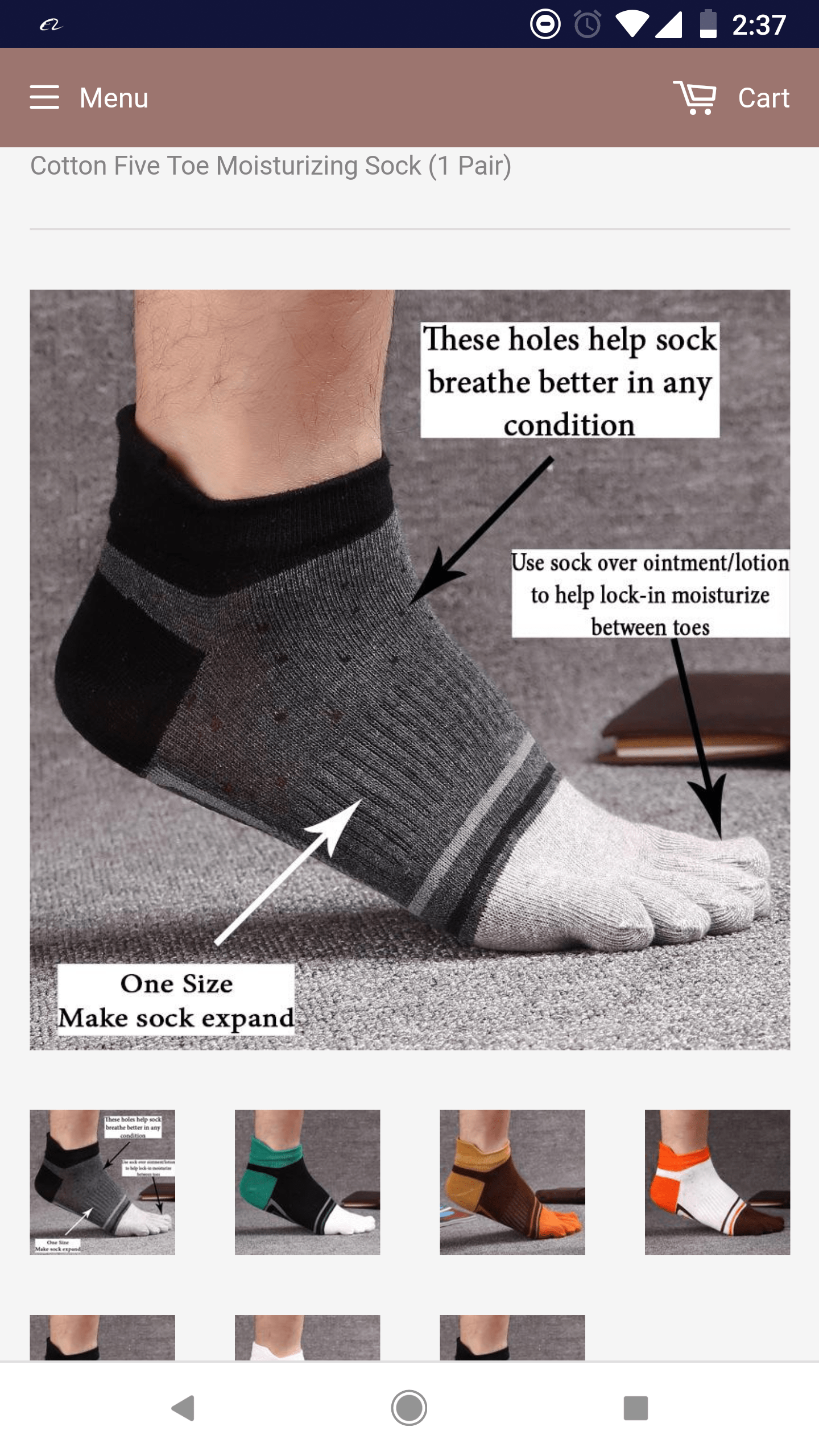 After 3 years with bad socks and eczema on feet. I created a breathable