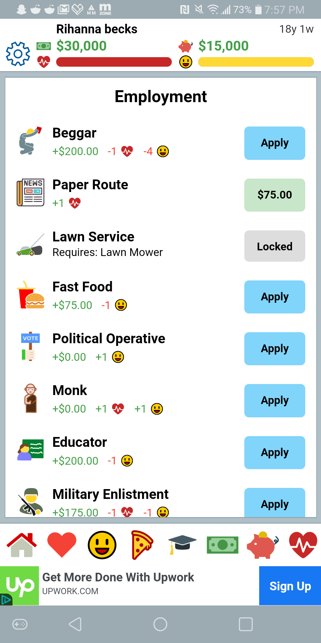 When you love bitlife so much that you try too find another game just
