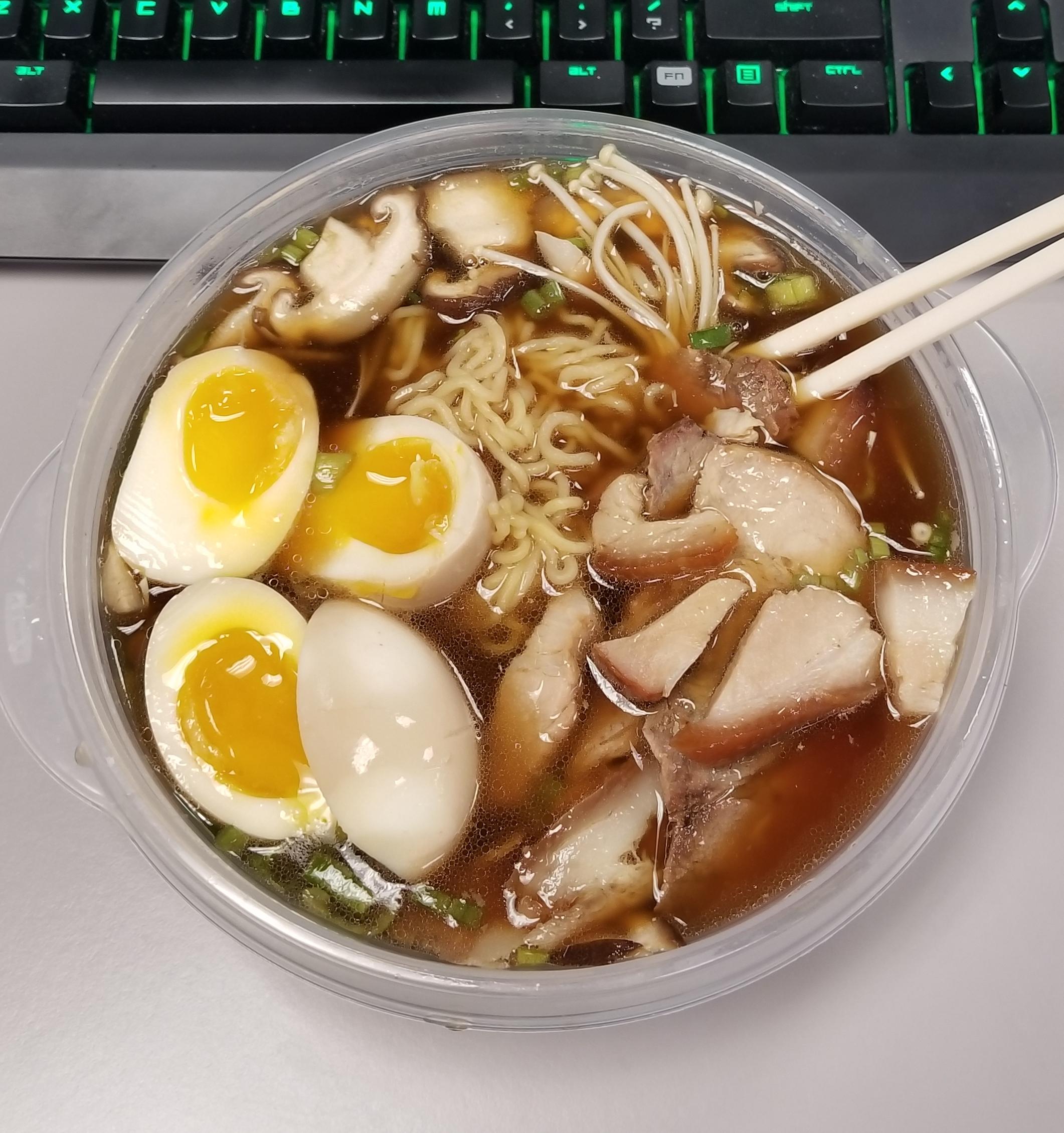 Office lunch ramen first time bringing in ramen for lunch and