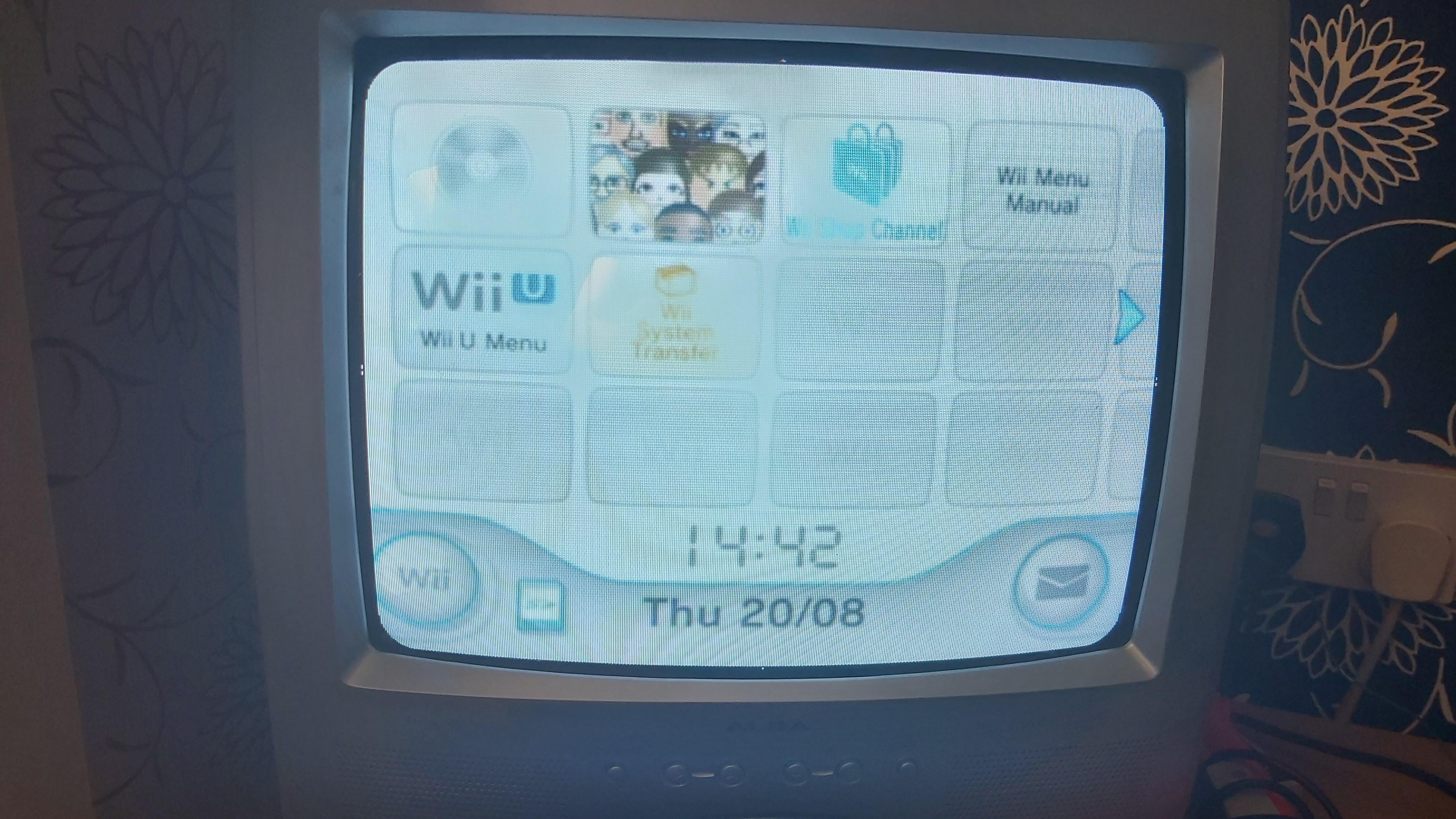 Does anyone know how to fix this offset with the Wii menu on Wii U? r