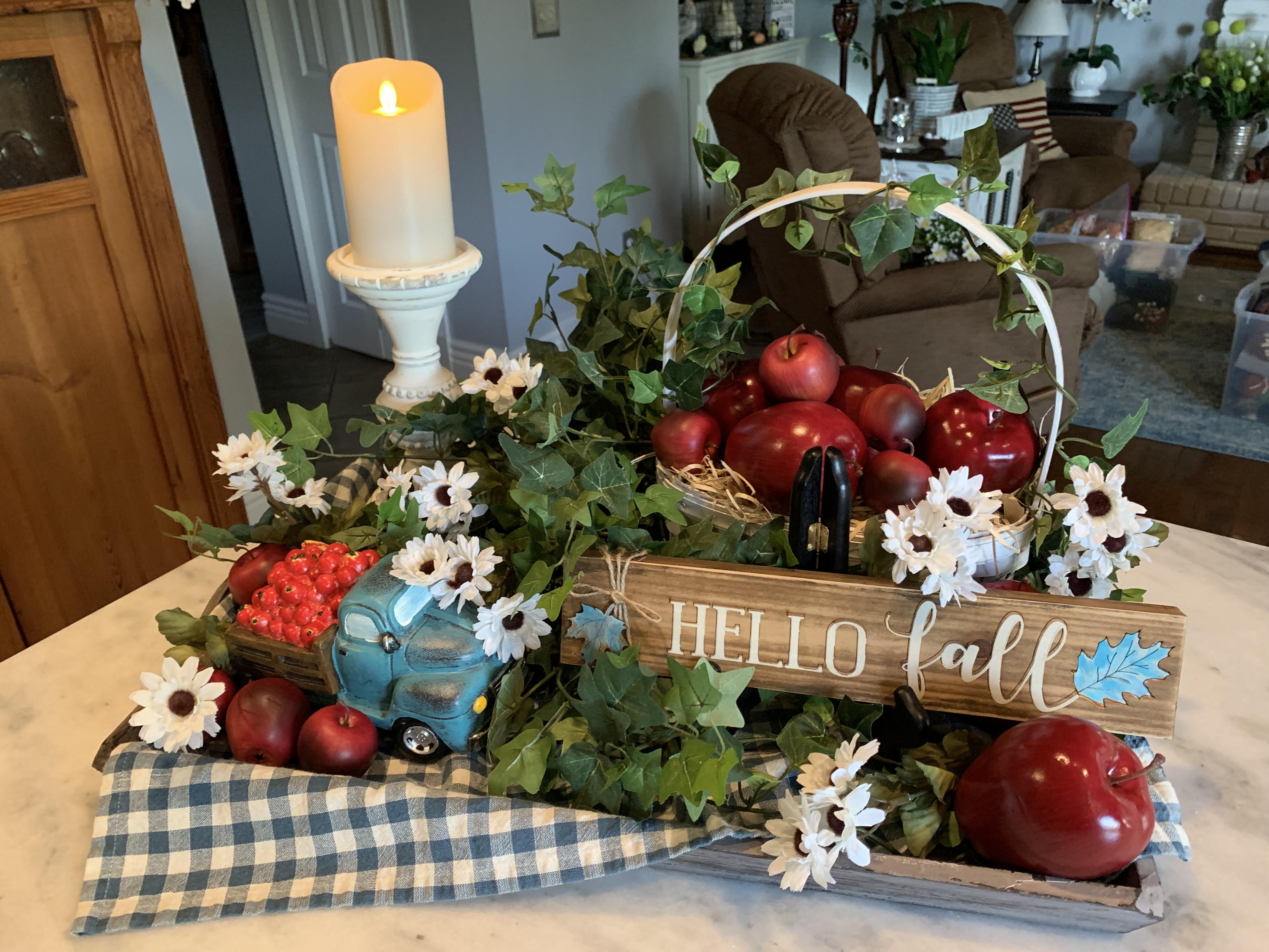 My apple themed kitchen island 🍎🍃🍎 r/Decor