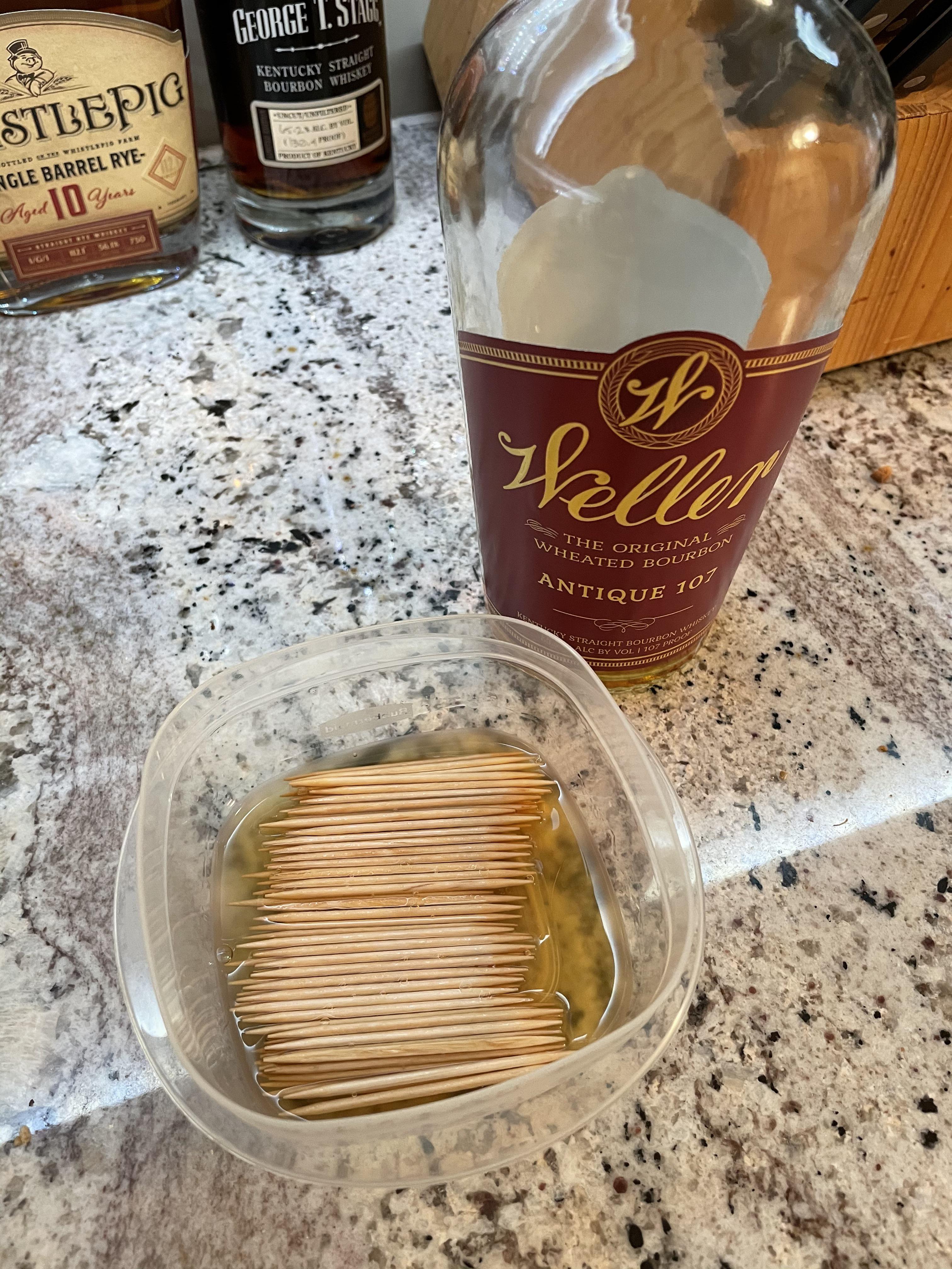 Bourbon infused toothpicks. Anyone ever try it? Figured it would be a