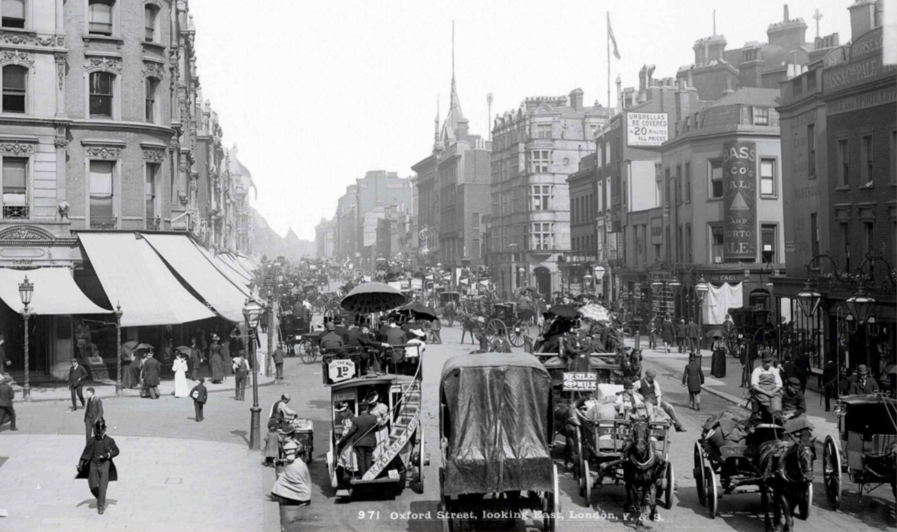 Oxford Street in the late 19th century. r/VictorianEra
