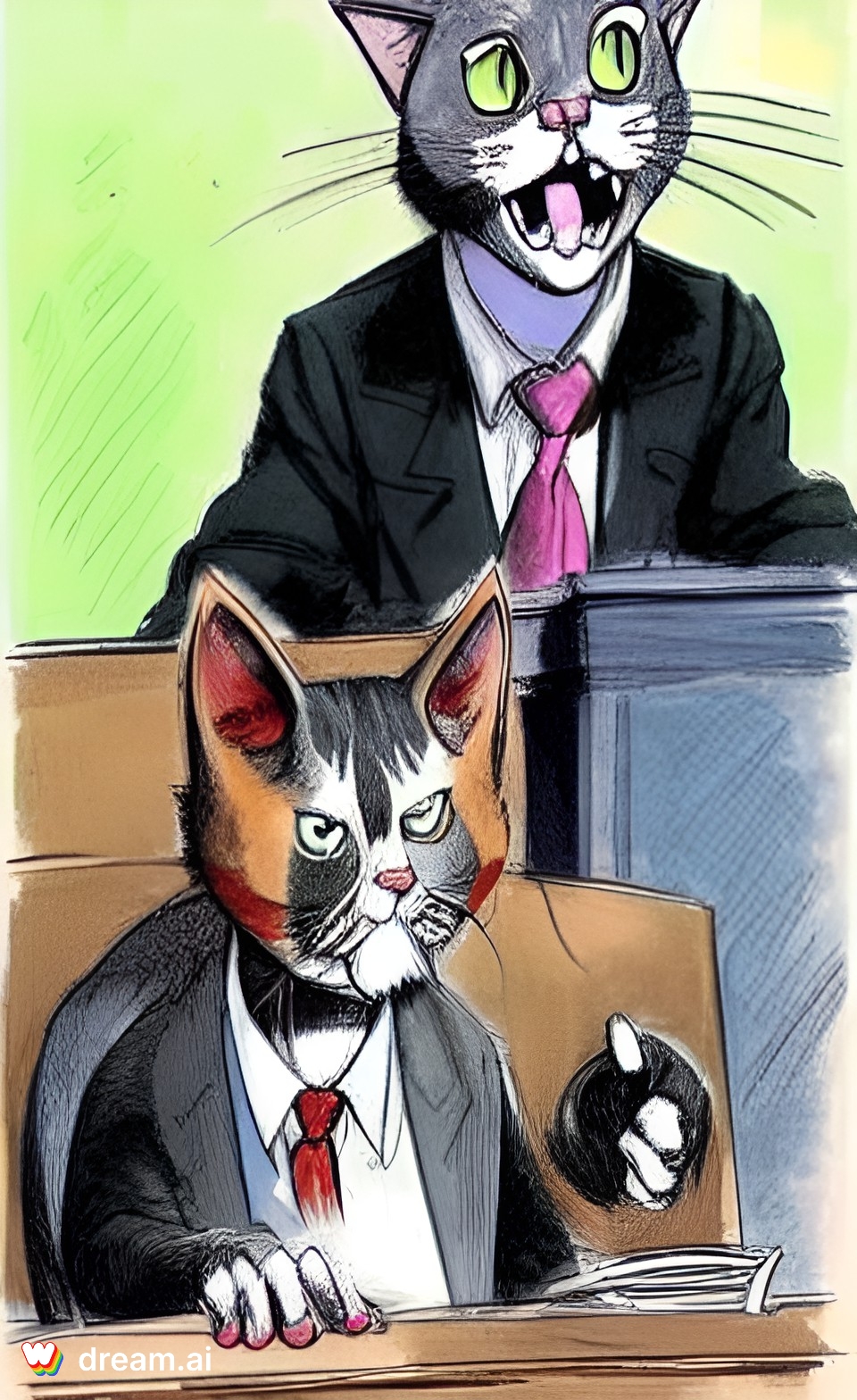 lawyer cats r/aiArt