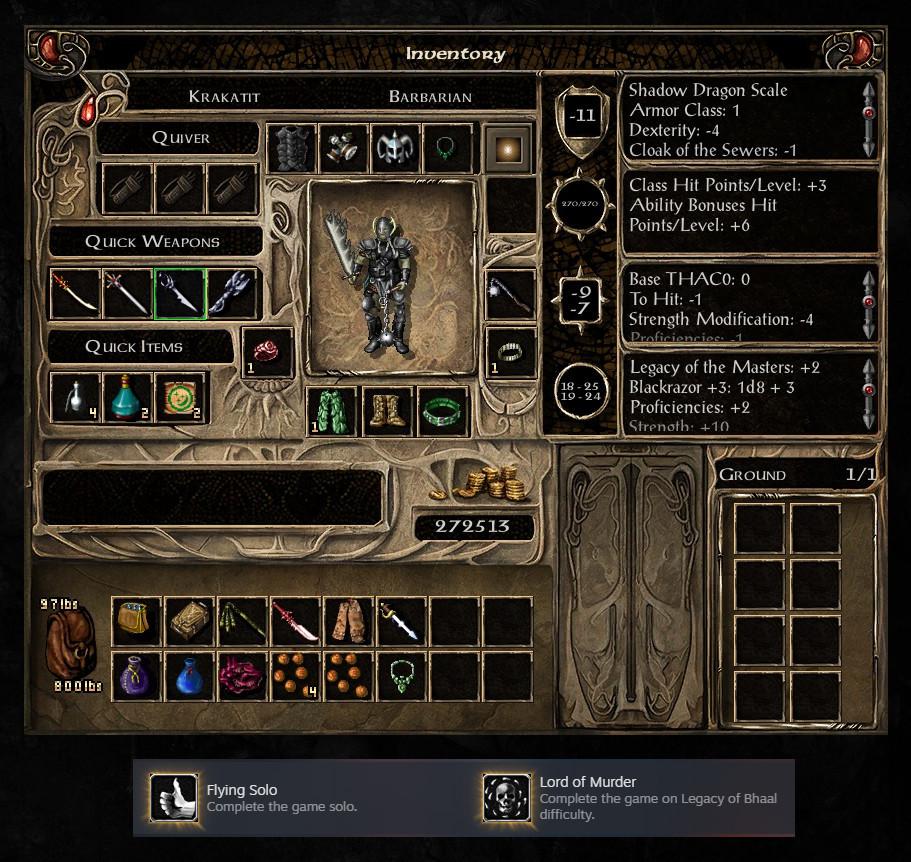 I just finished BG2EE Solo on Legacy of Bhall difficulty with Barbarian r/baldursgate