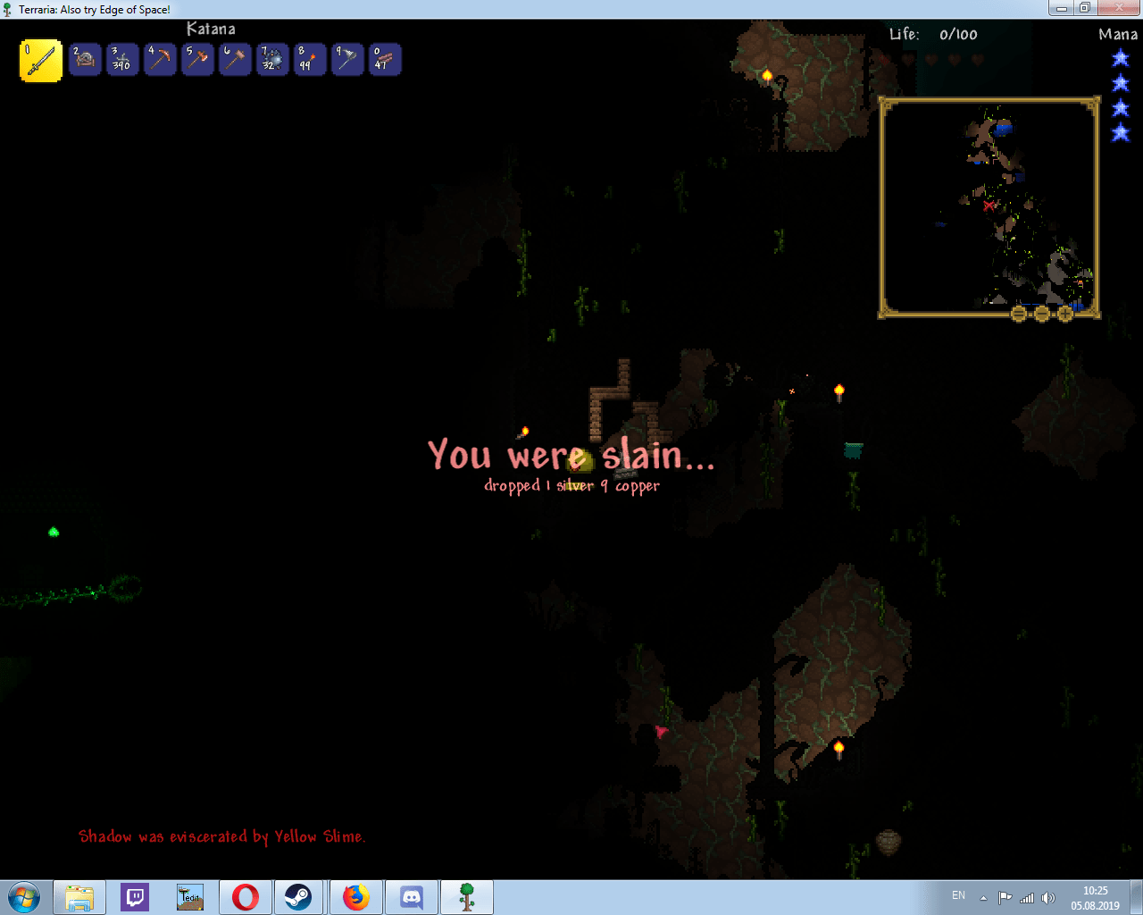 So I painted whole world into shadow paint r/Terraria