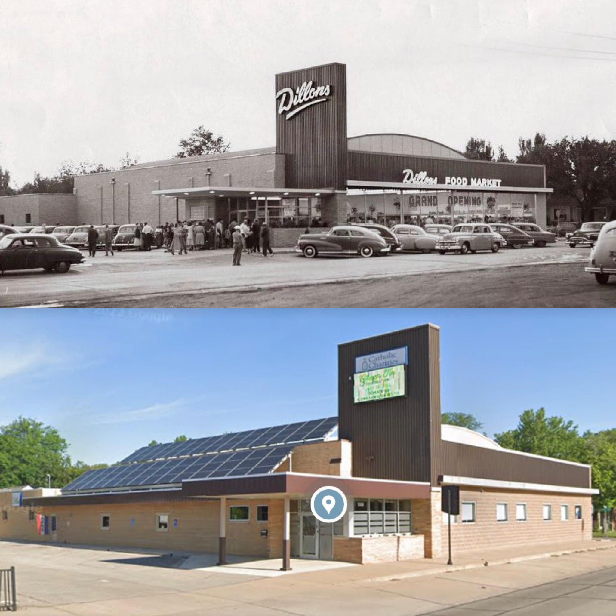 1500 S. 9th Street, Salina, KS. 1955 and 2022 r/OldPhotosInRealLife