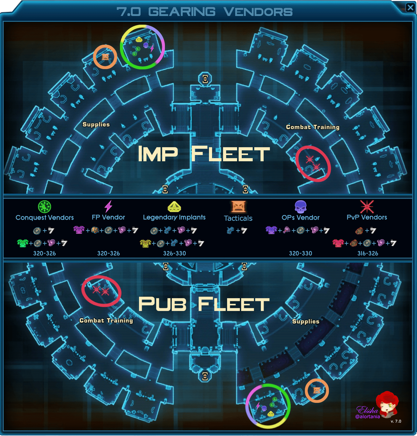 7.0 Vendor Locations r/swtor