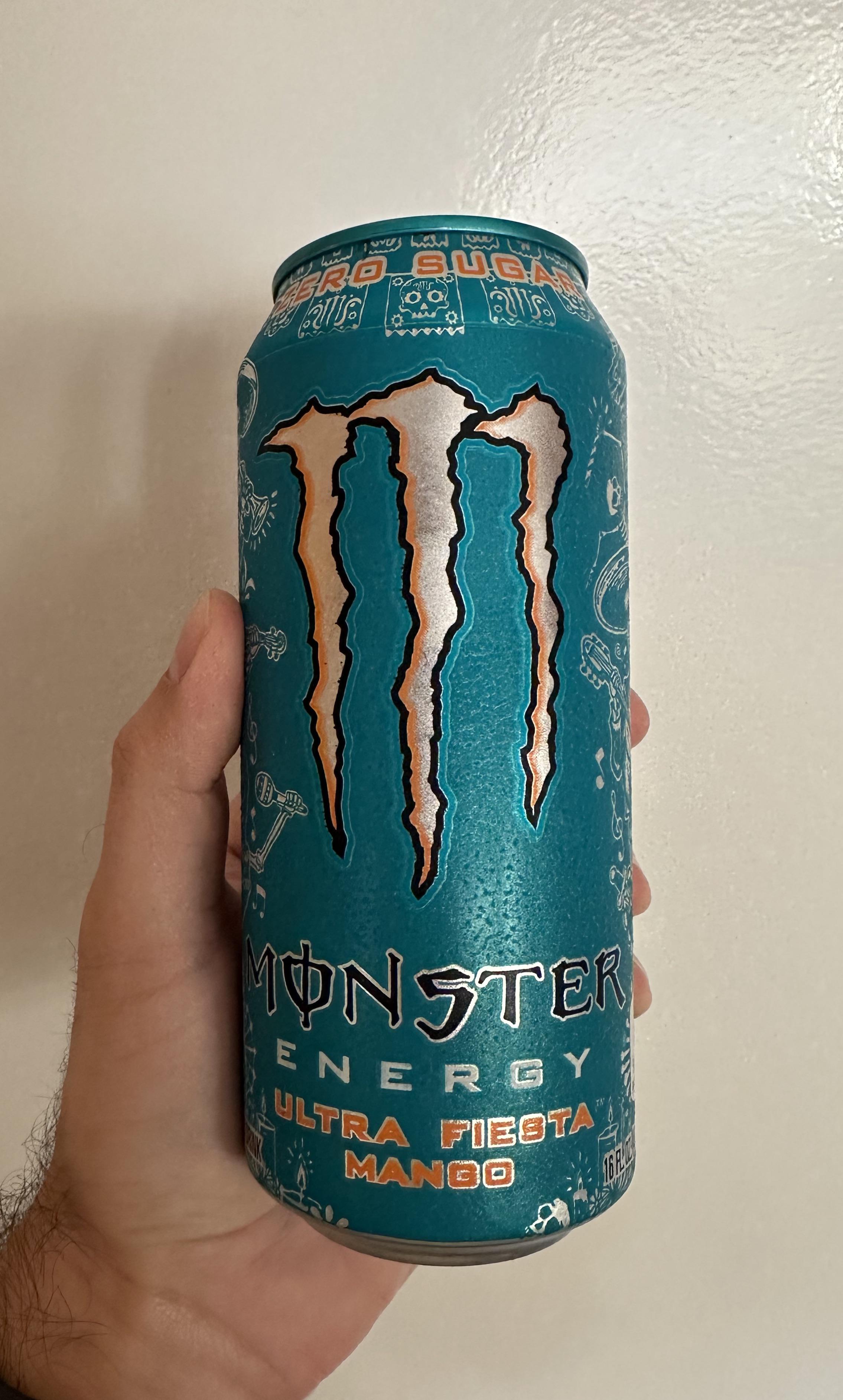 Monster Ultra Fiesta Mango Zero Sugar! Really enjoyed this one 👍🏼🥭 r