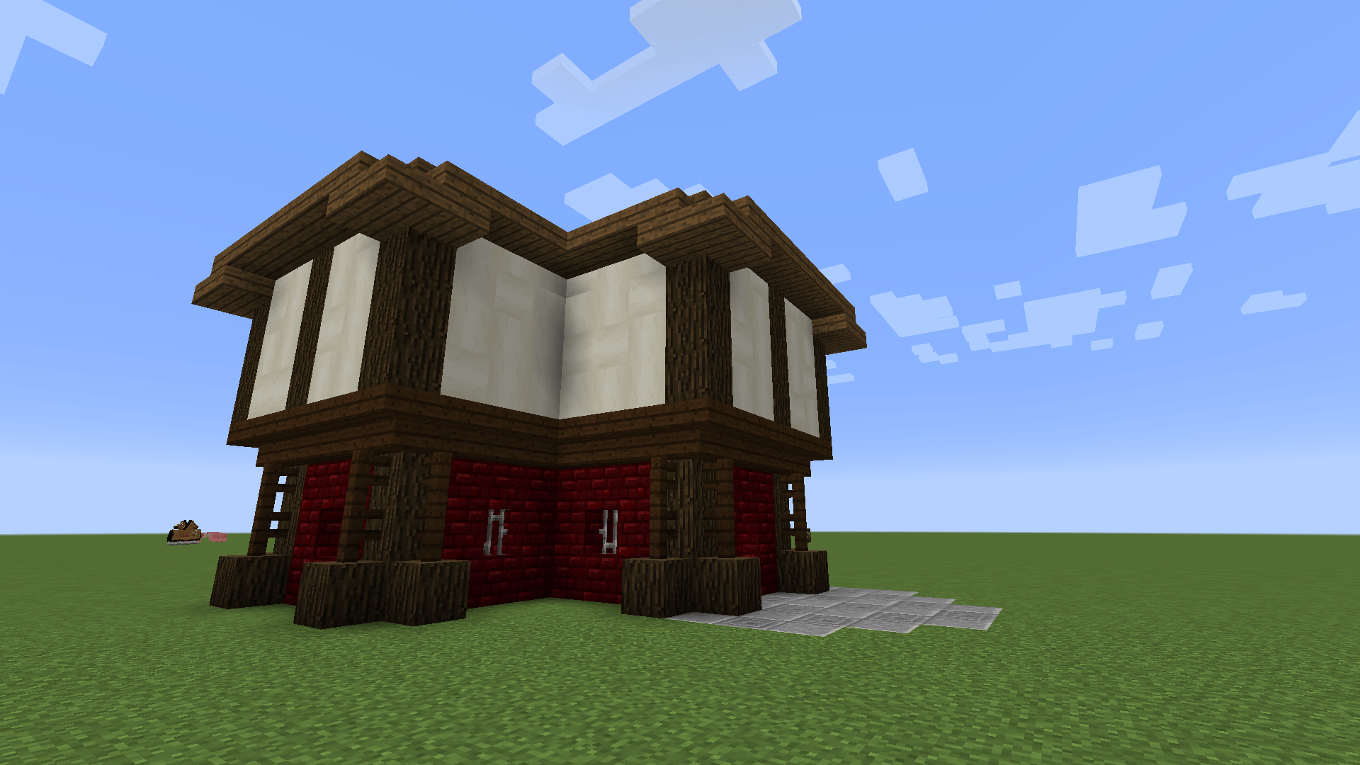 Really proud of this medieval house that I made using the new 1.10