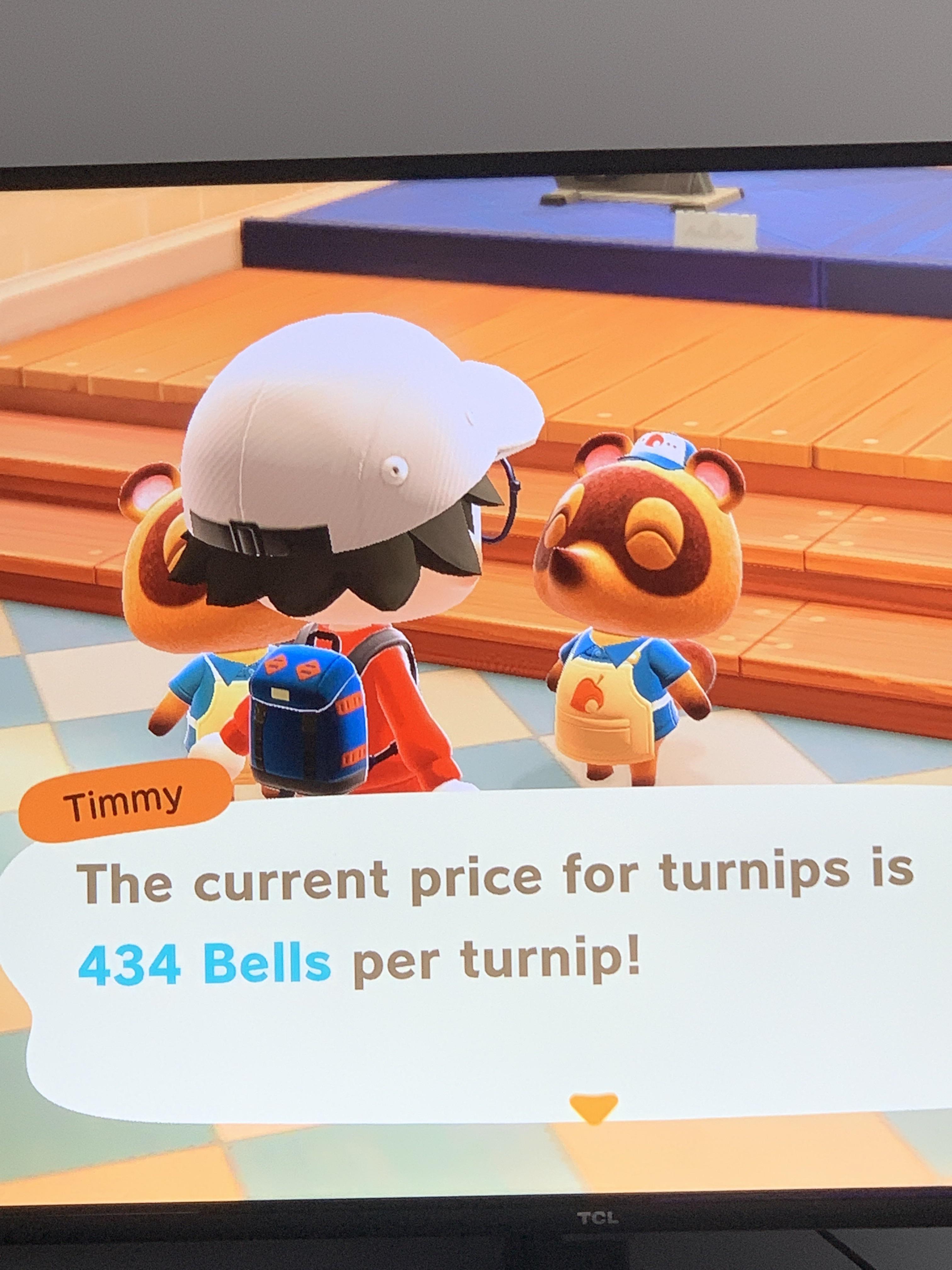 hello turnip prices 434! 😱 dm me! 😬 r/animalcrossingturnips