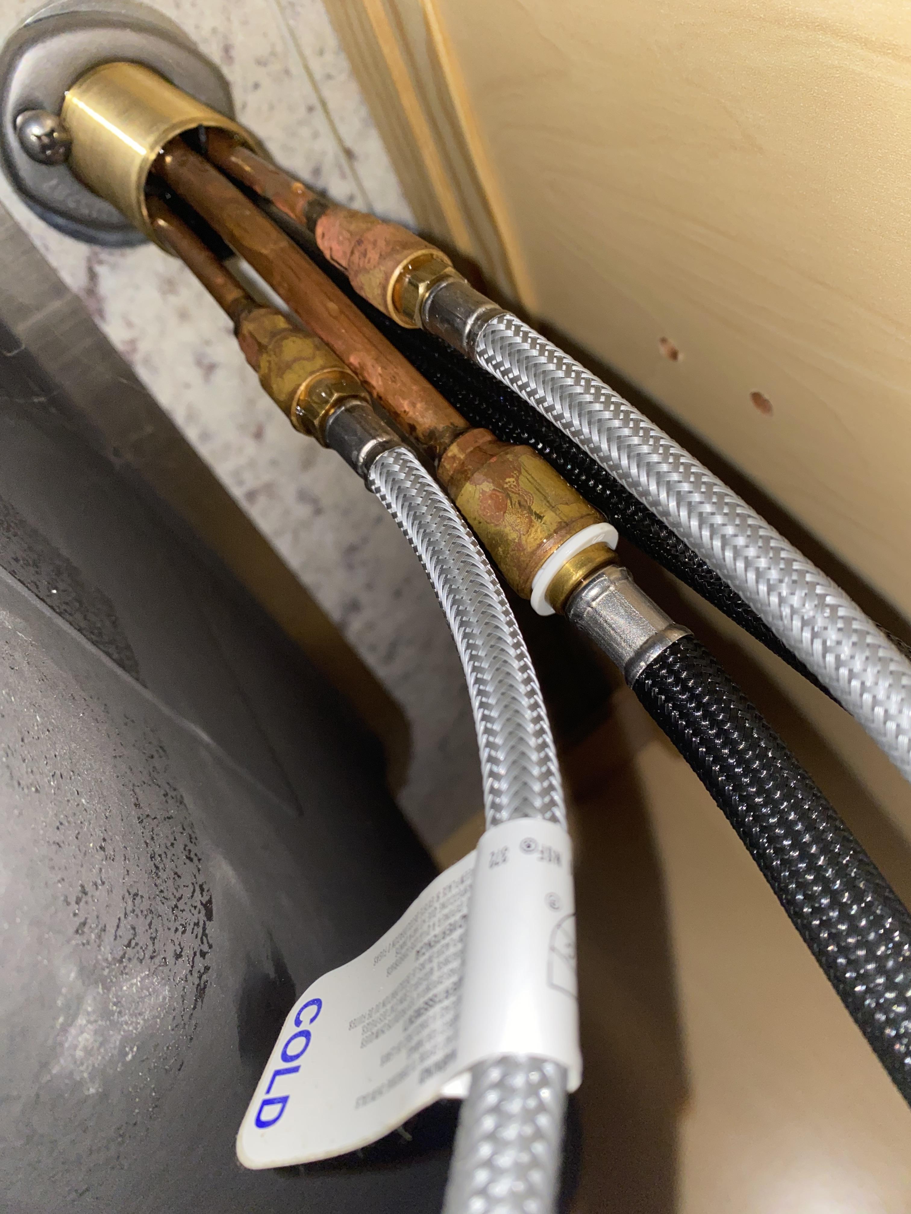 Water leaking at the quick connect on the black sprayer hose. How to