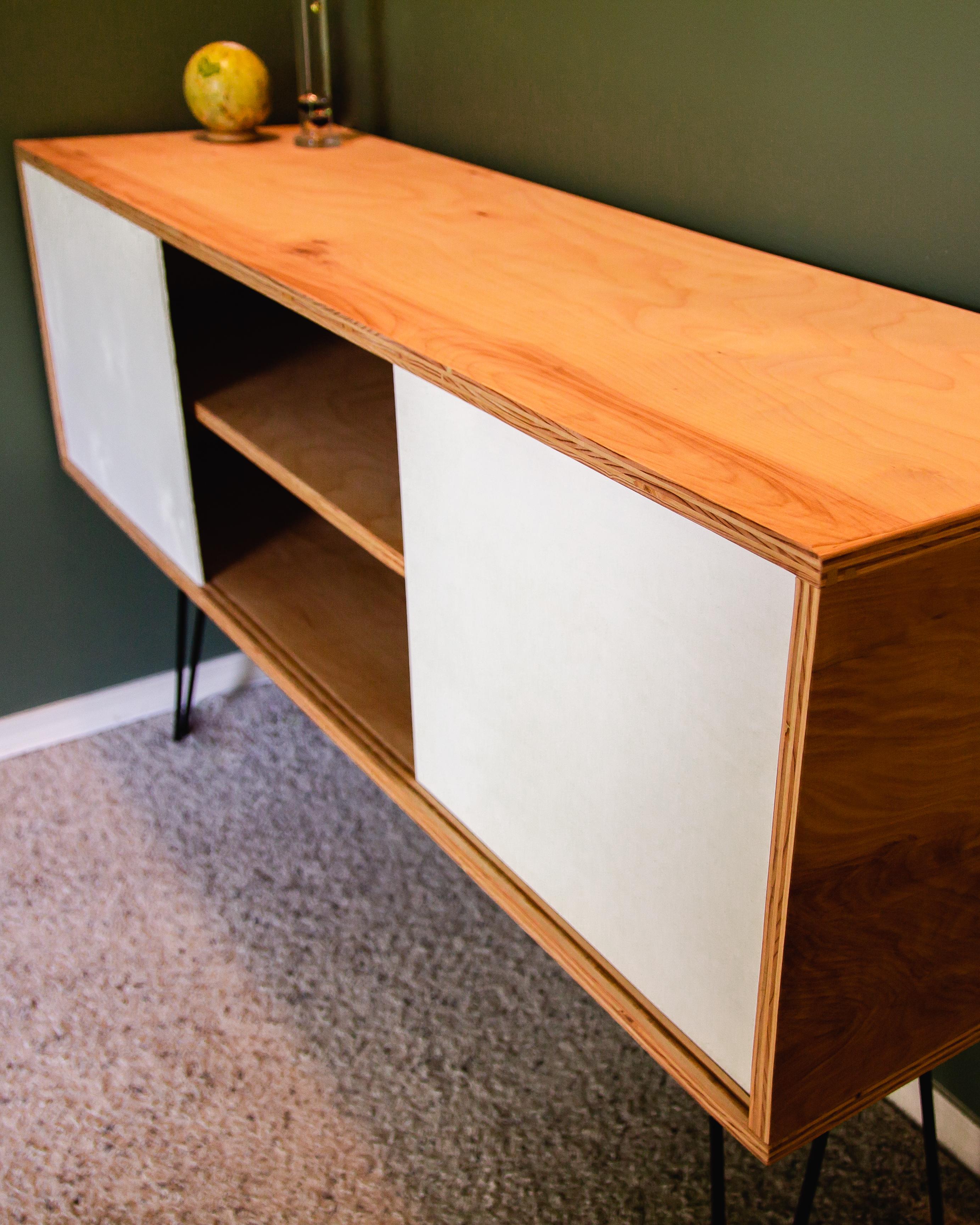 My First Project Simple Baltic Birch Plywood Credenza r/woodworking