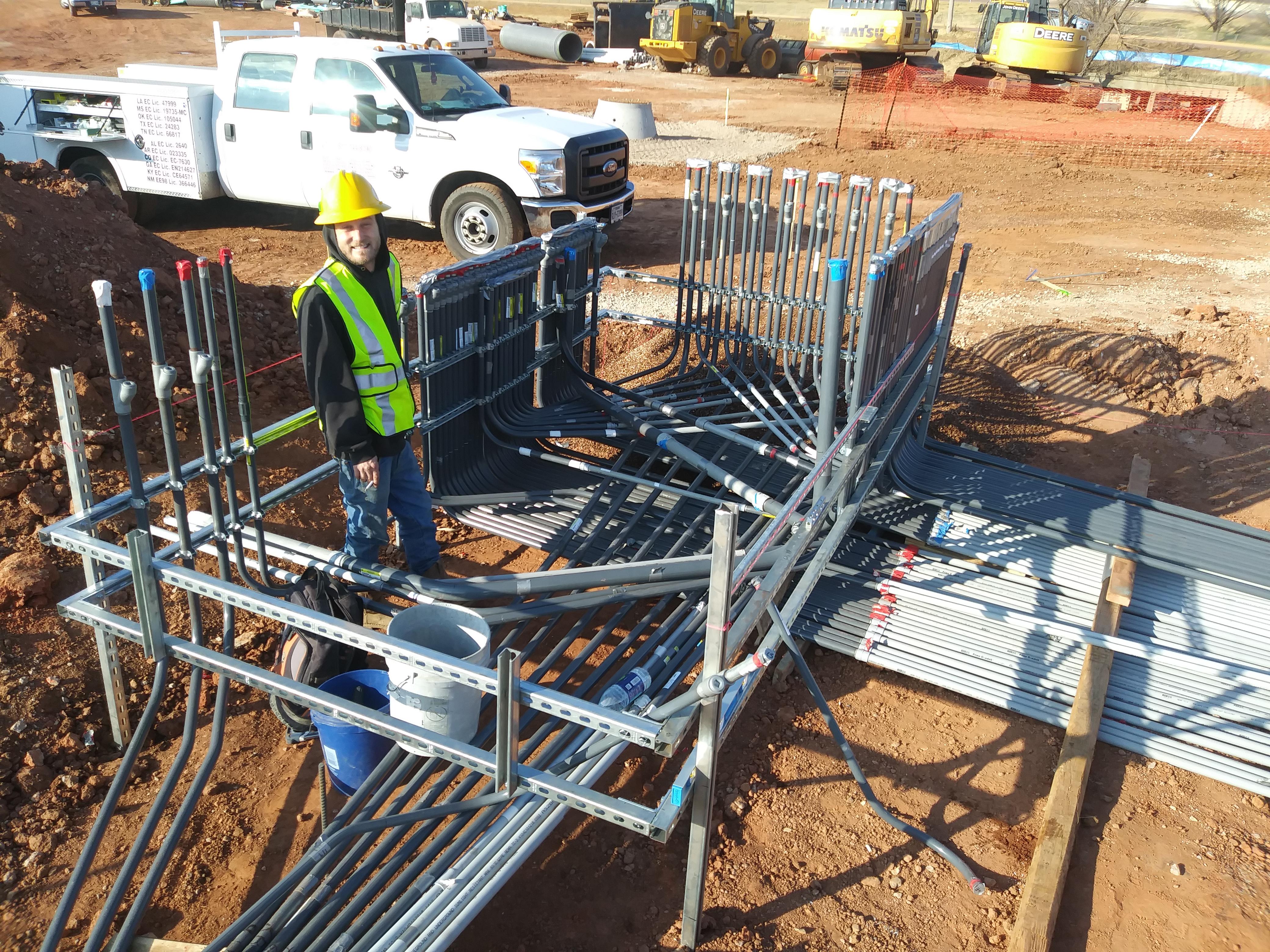 The underground for the first Costco fuel station in Oklahoma City r
