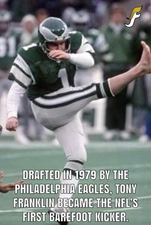 Who remembers Tony Franklin and his barefoot field goals? How about his 59 yard kick against