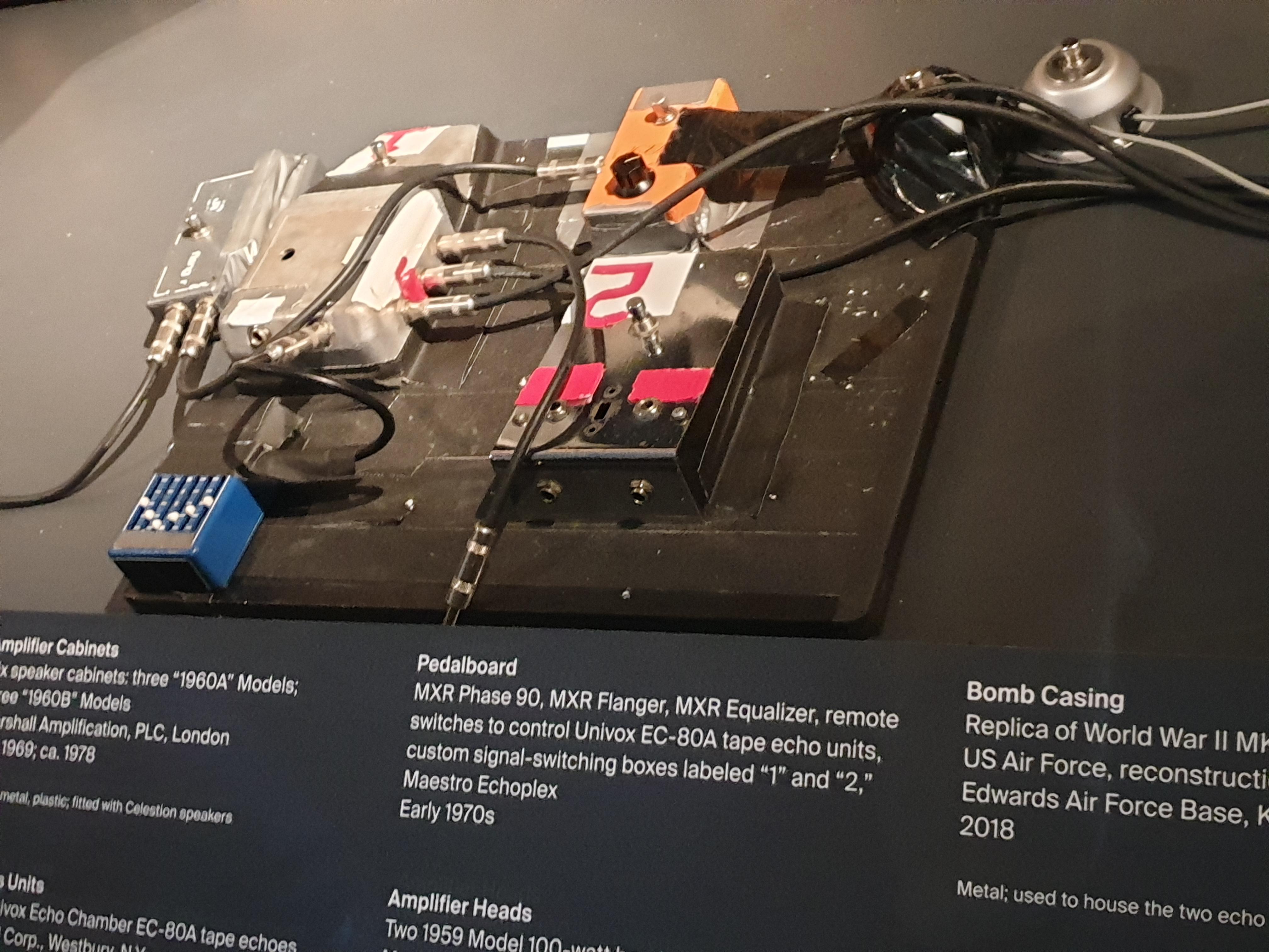 Eddie Van Halen's VH I era pedalboard from the Met museum r/guitarpedals