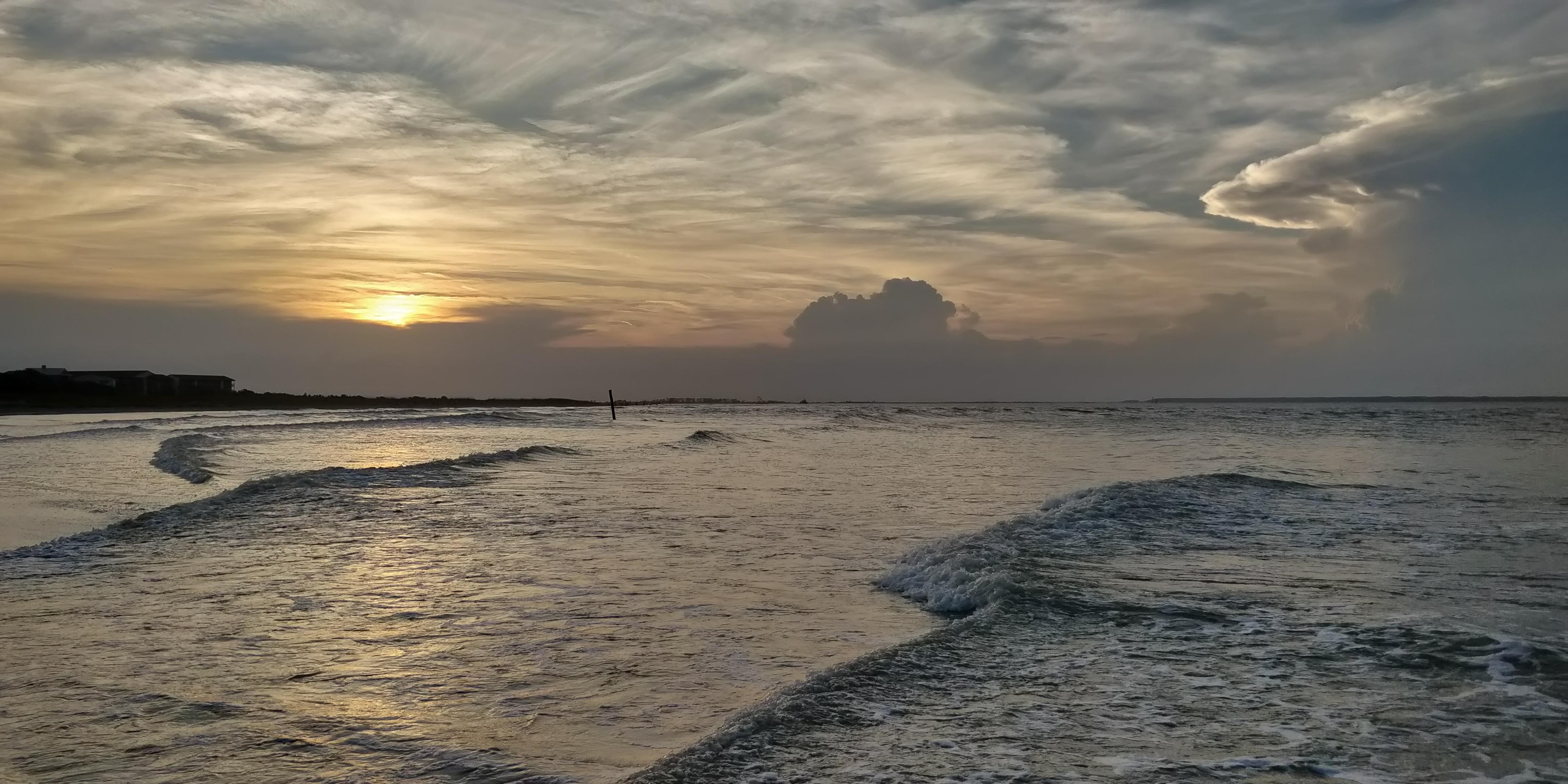 Sunset. North Beach, Tybee Island, GA.