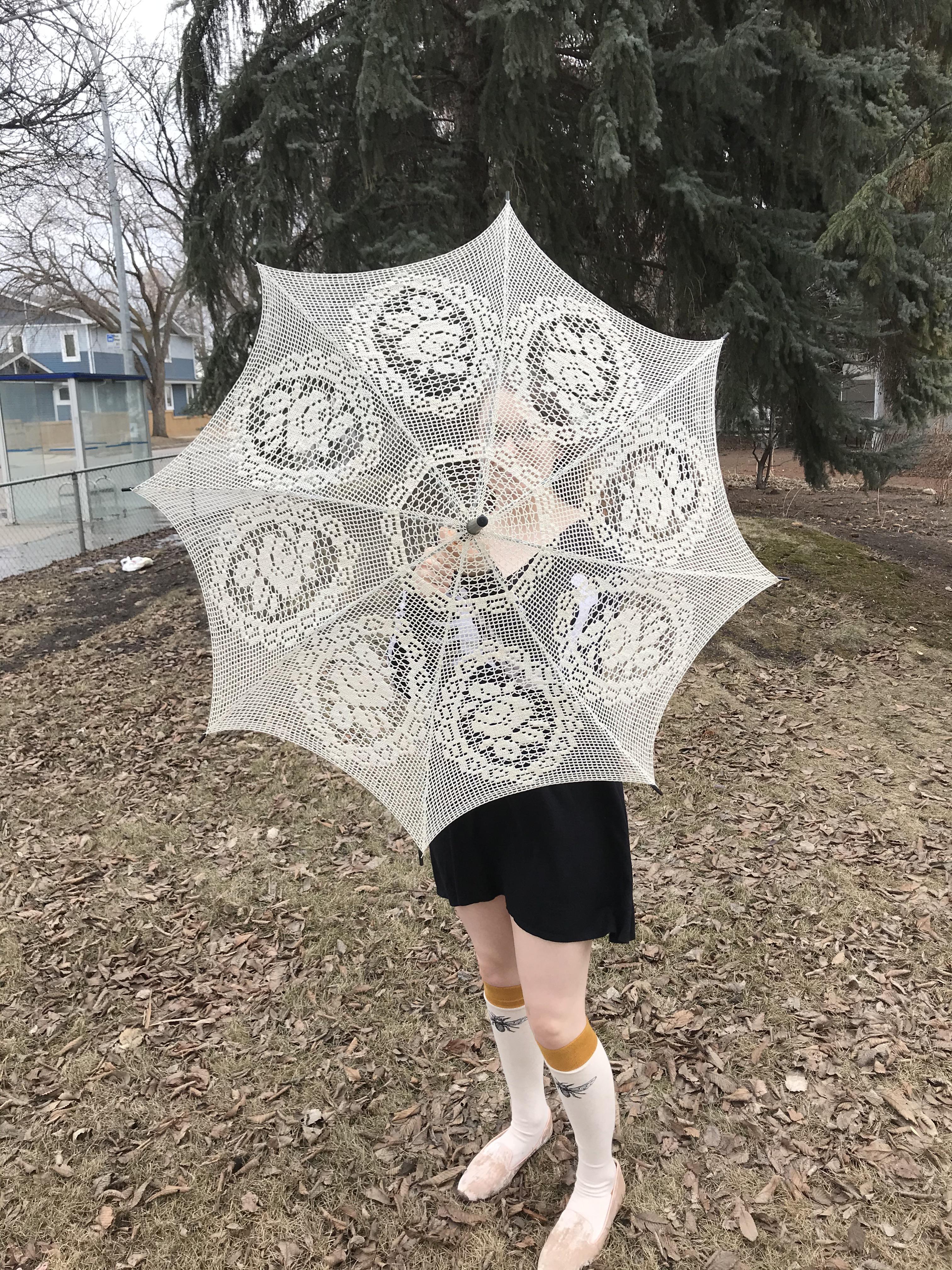 80 Hours into this parasol! Worth all the effort! r/crochet