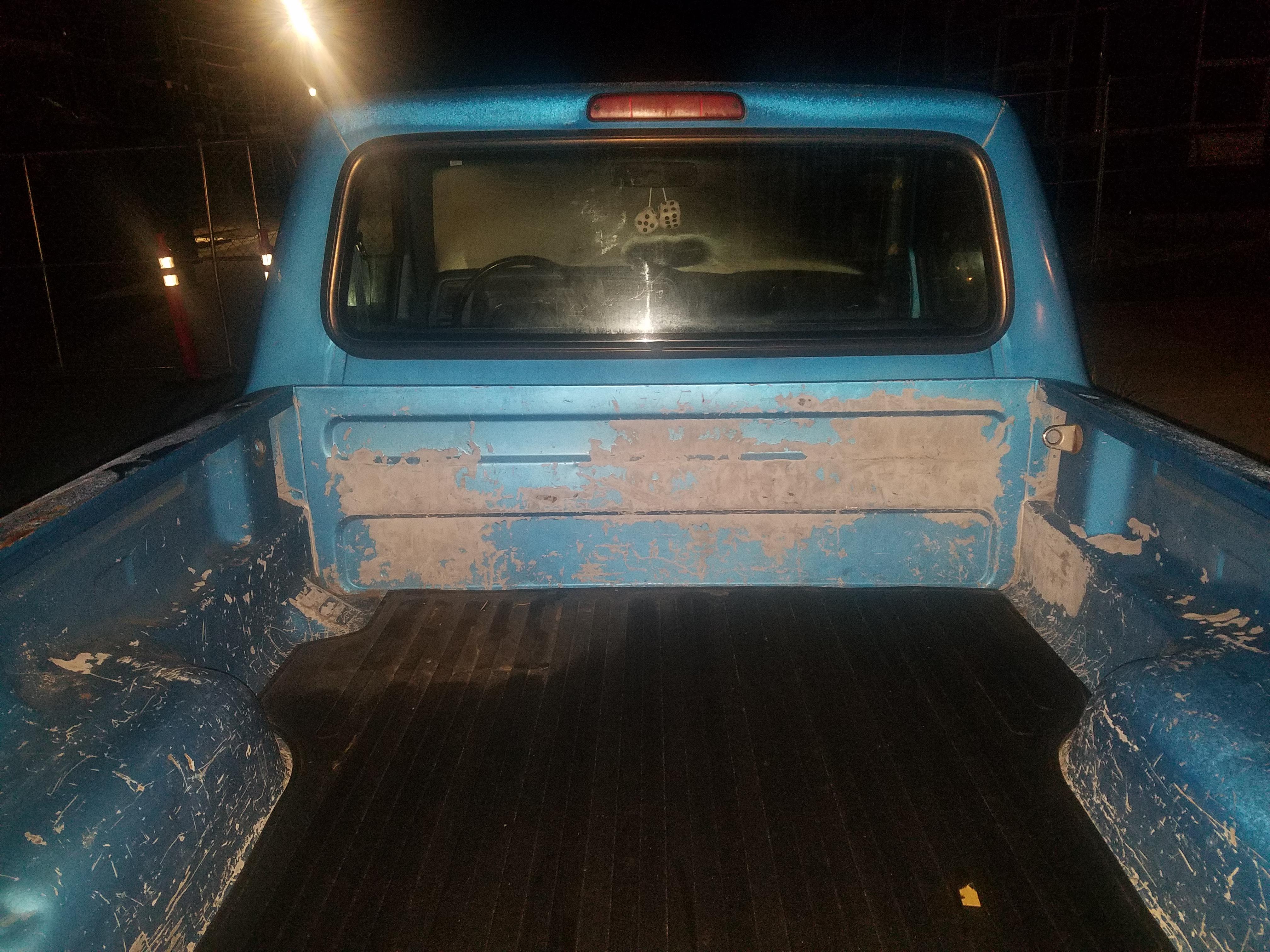 What to do with this bed? Repaint to stock color, LineX or flat black