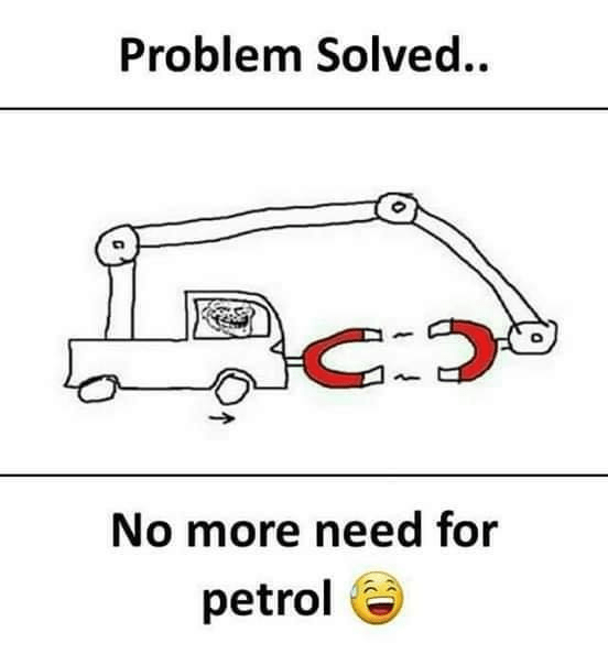 Petrol consumption rate drops to zero