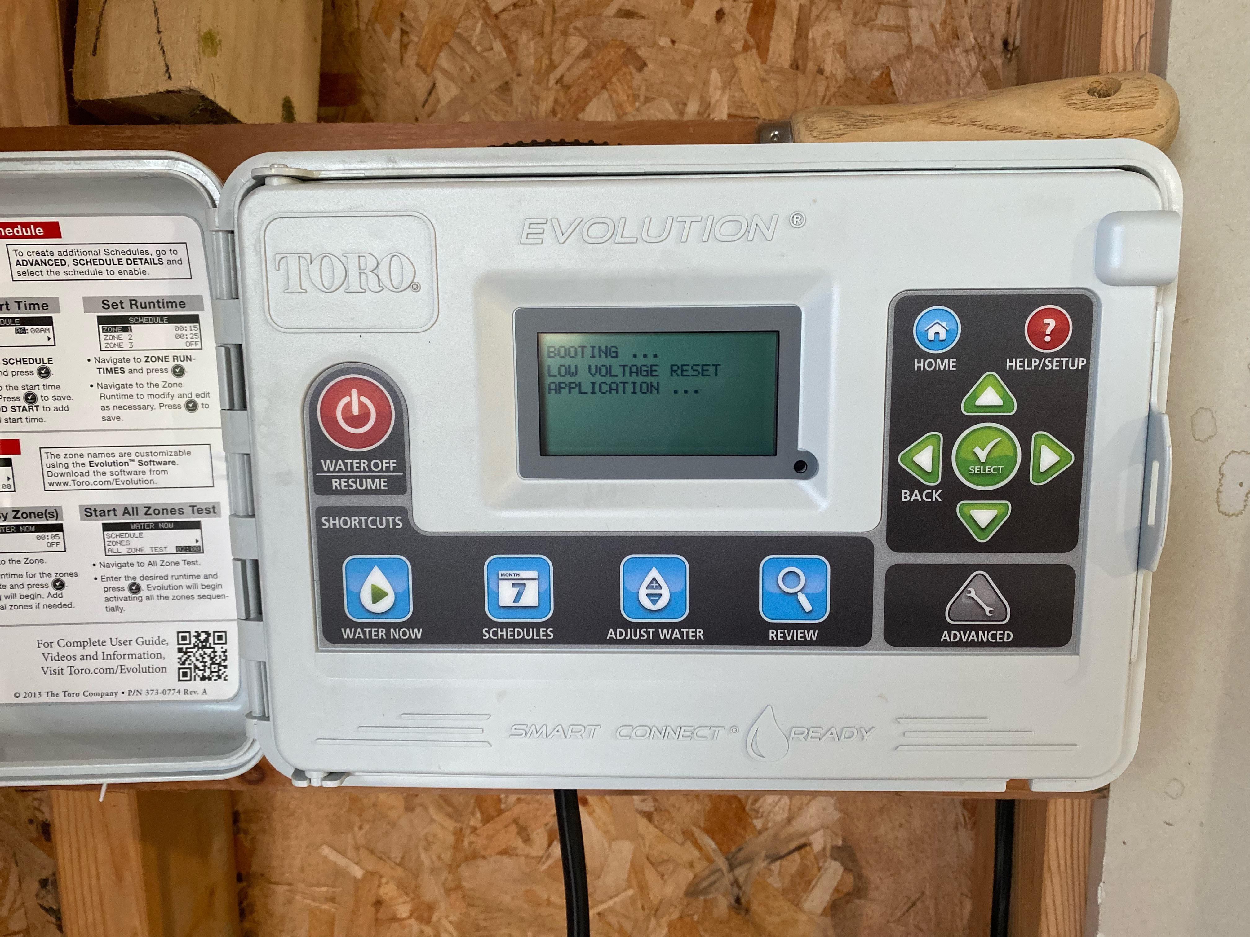 Toro Evolution controller is acting up. Help! r/Irrigation