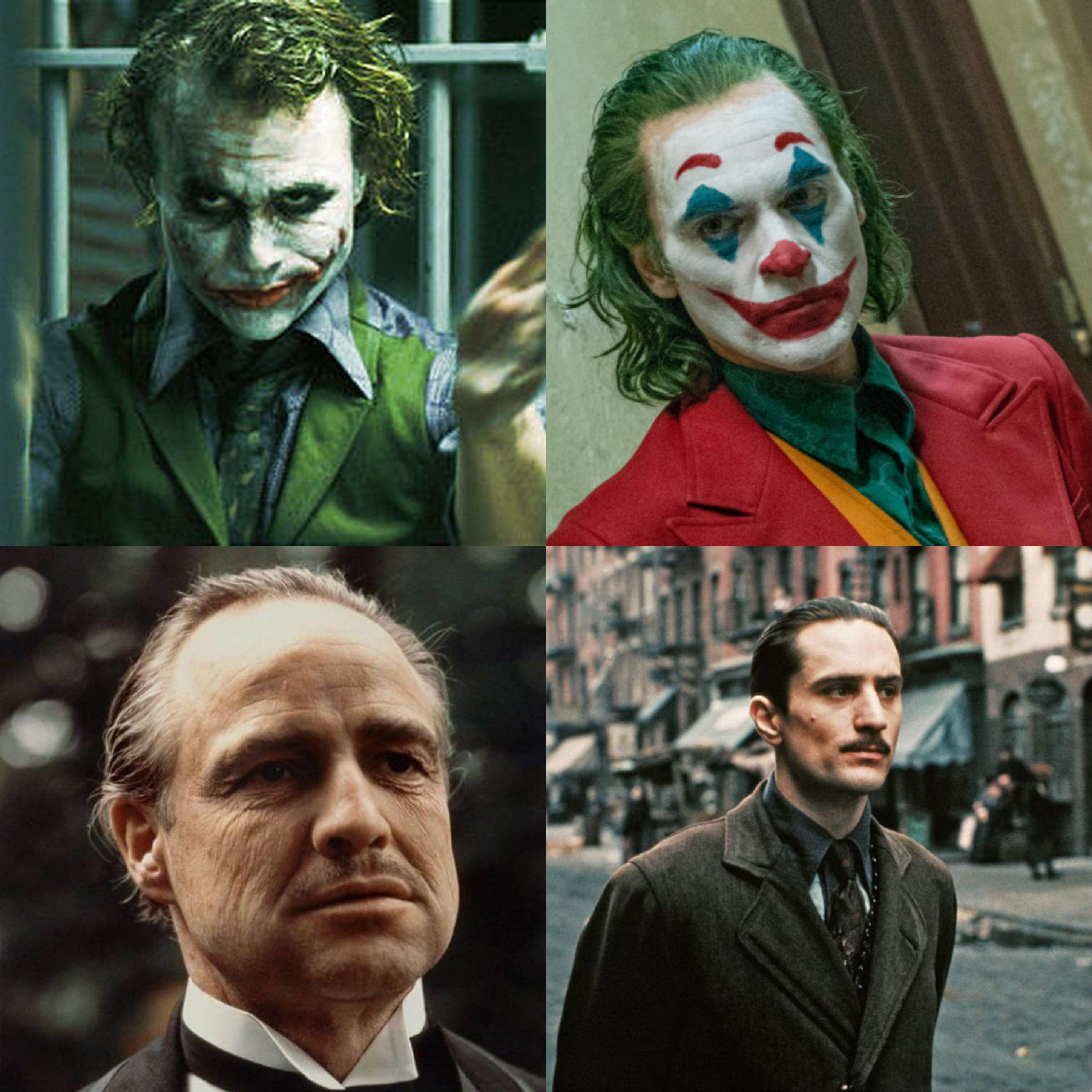Appreciation The Joker joins Vito Corleone as the only roles in movie