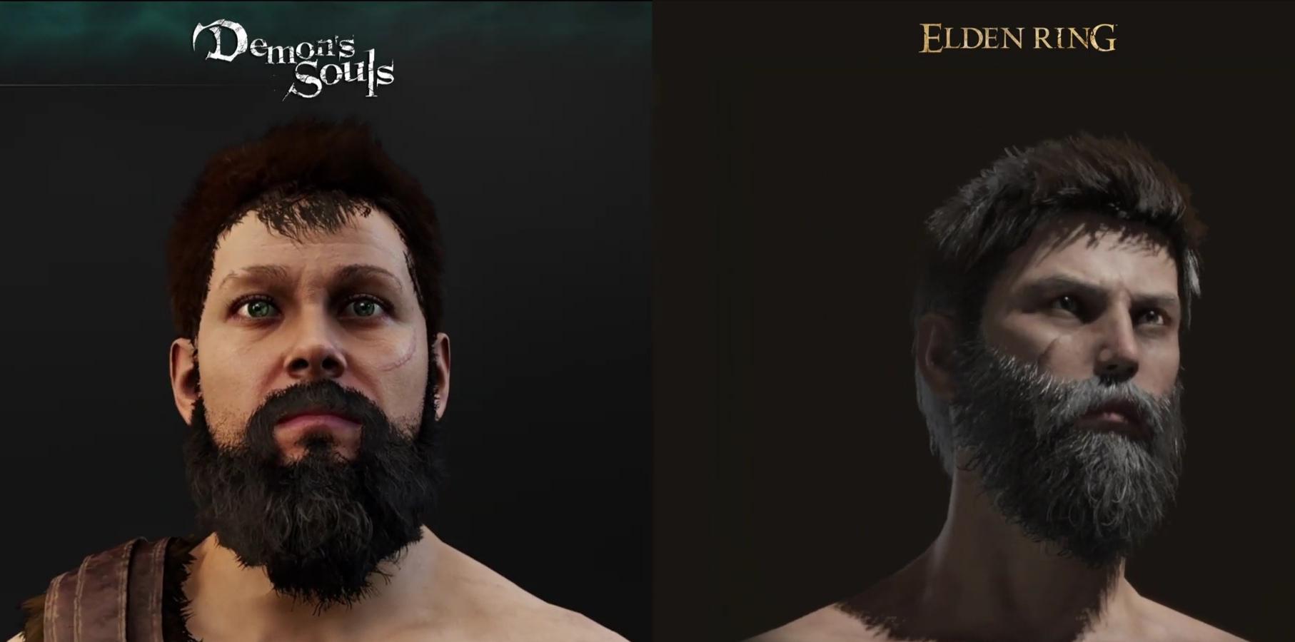 demons souls remake vs Elden ring character faces r/Eldenring