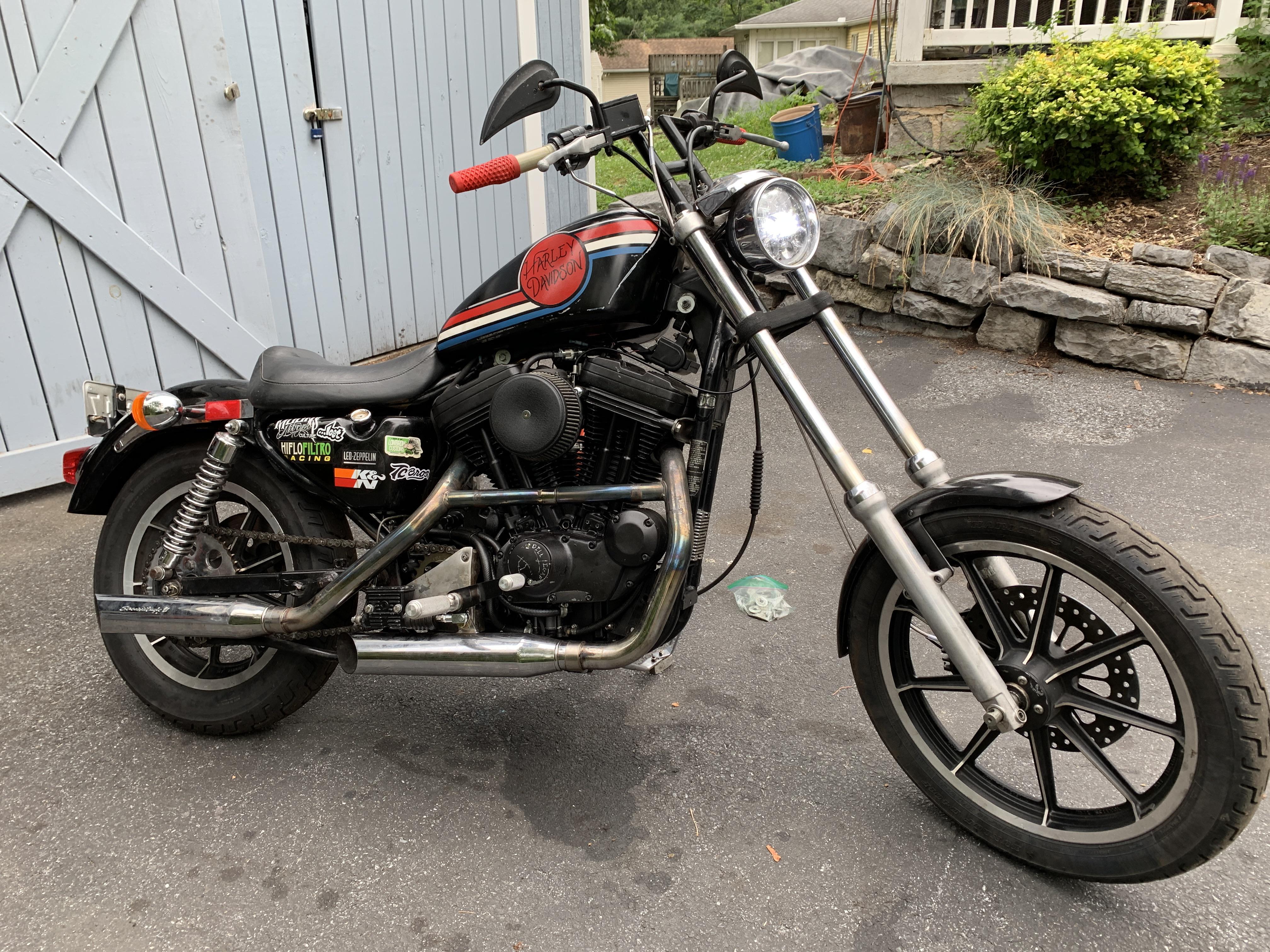 I see we are doing extended fork tubes r/sportster