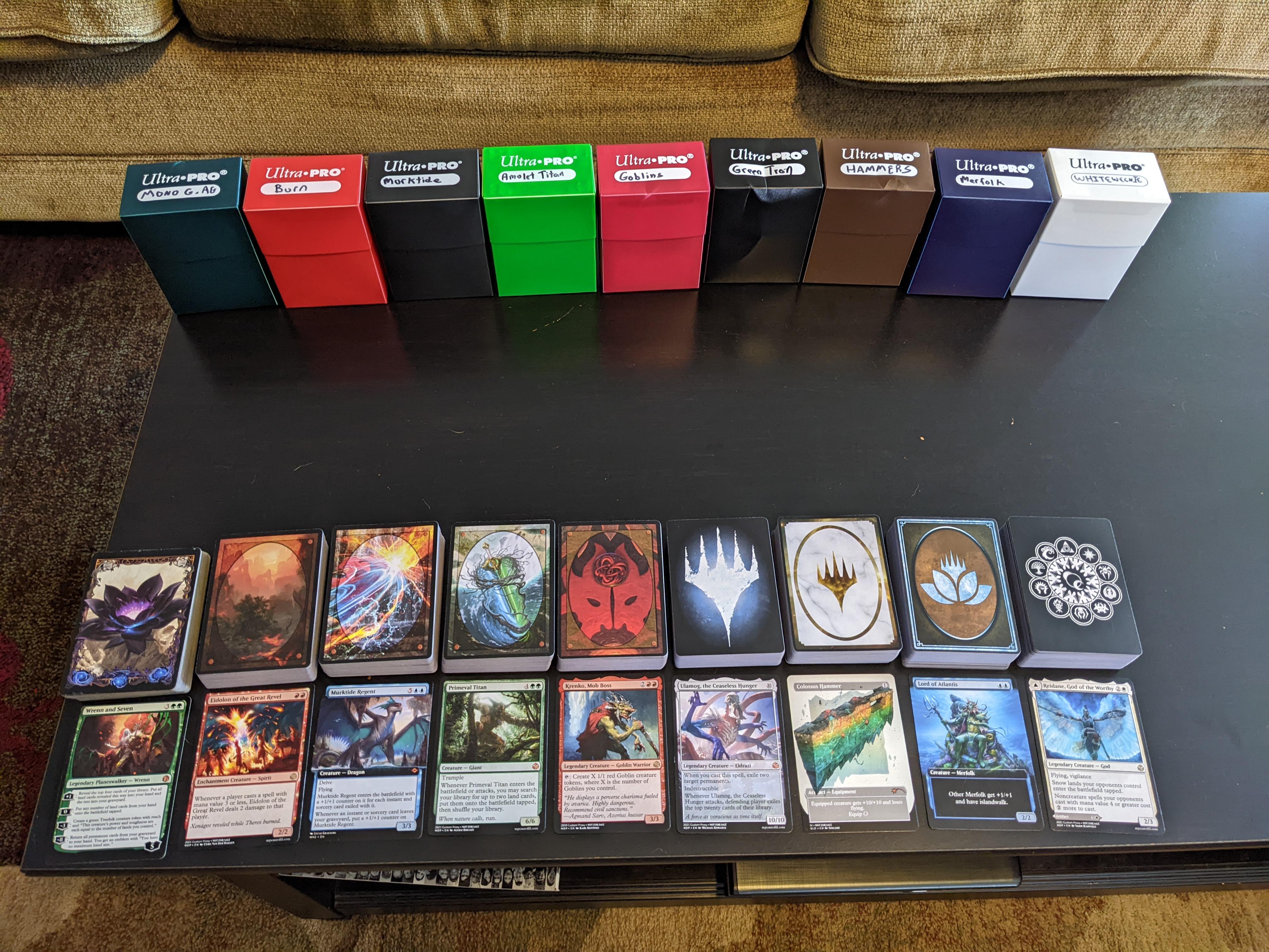 Got all 9 decks in. Ordered six commander decks for the next shipment
